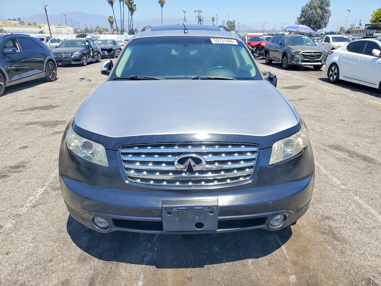 2005 Infiniti Fx35 Base Silver vin: JNRAS08U25X104025