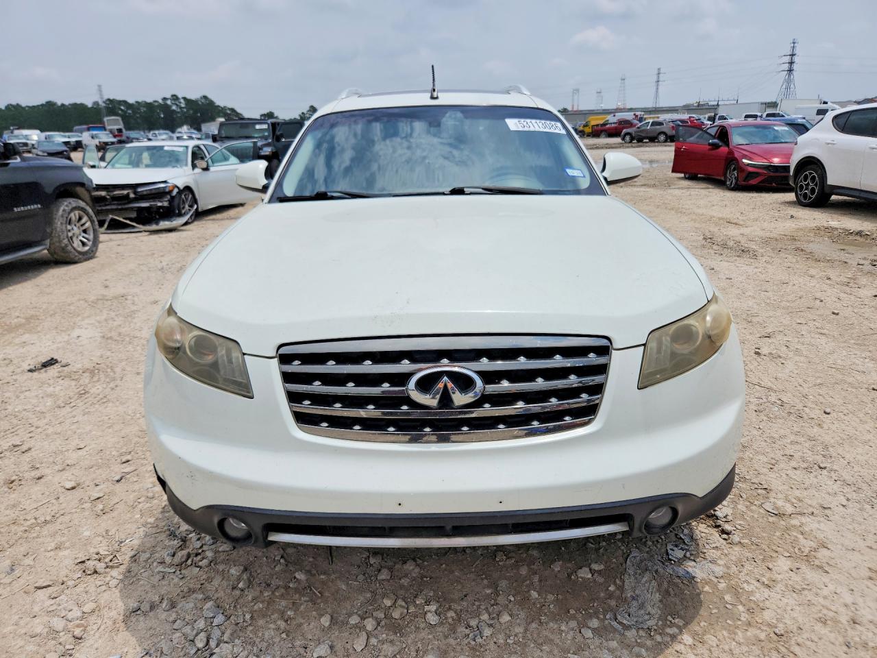 2006 Infiniti Fx35 Base White vin: JNRAS08U26X100042