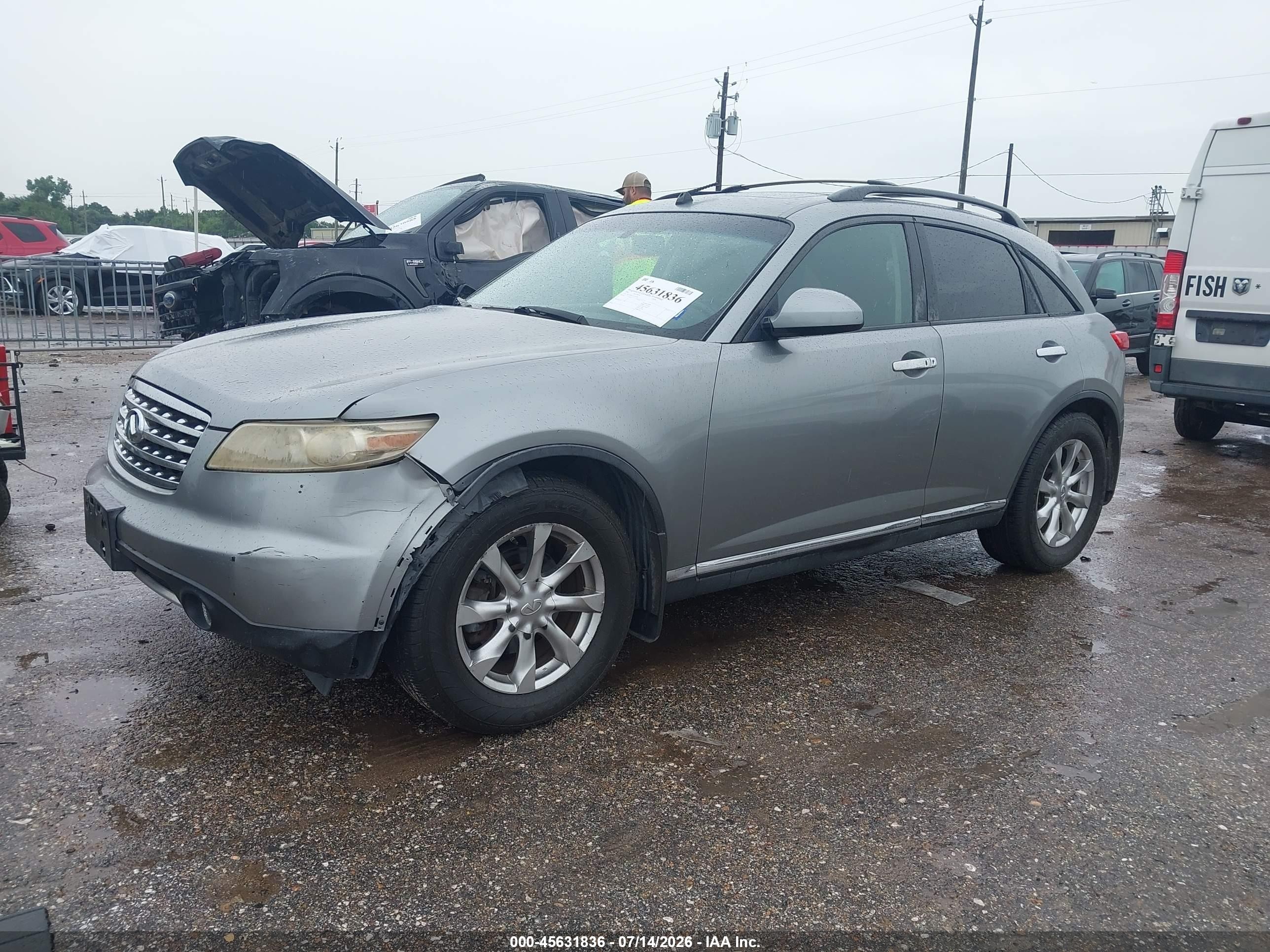 2007 Infiniti Fx35   Light Blue vin: JNRAS08U27X102195