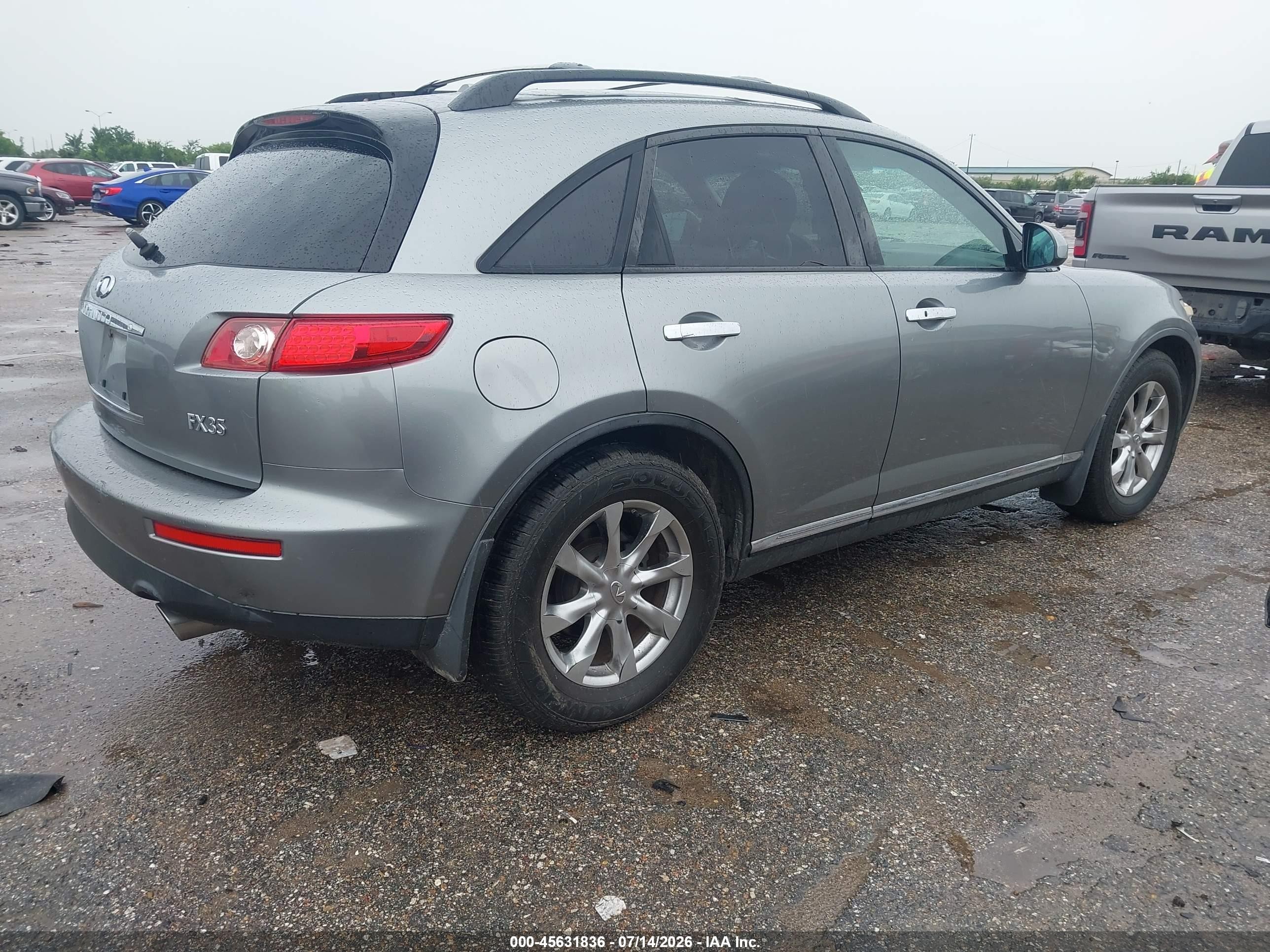 2007 Infiniti Fx35   Light Blue vin: JNRAS08U27X102195