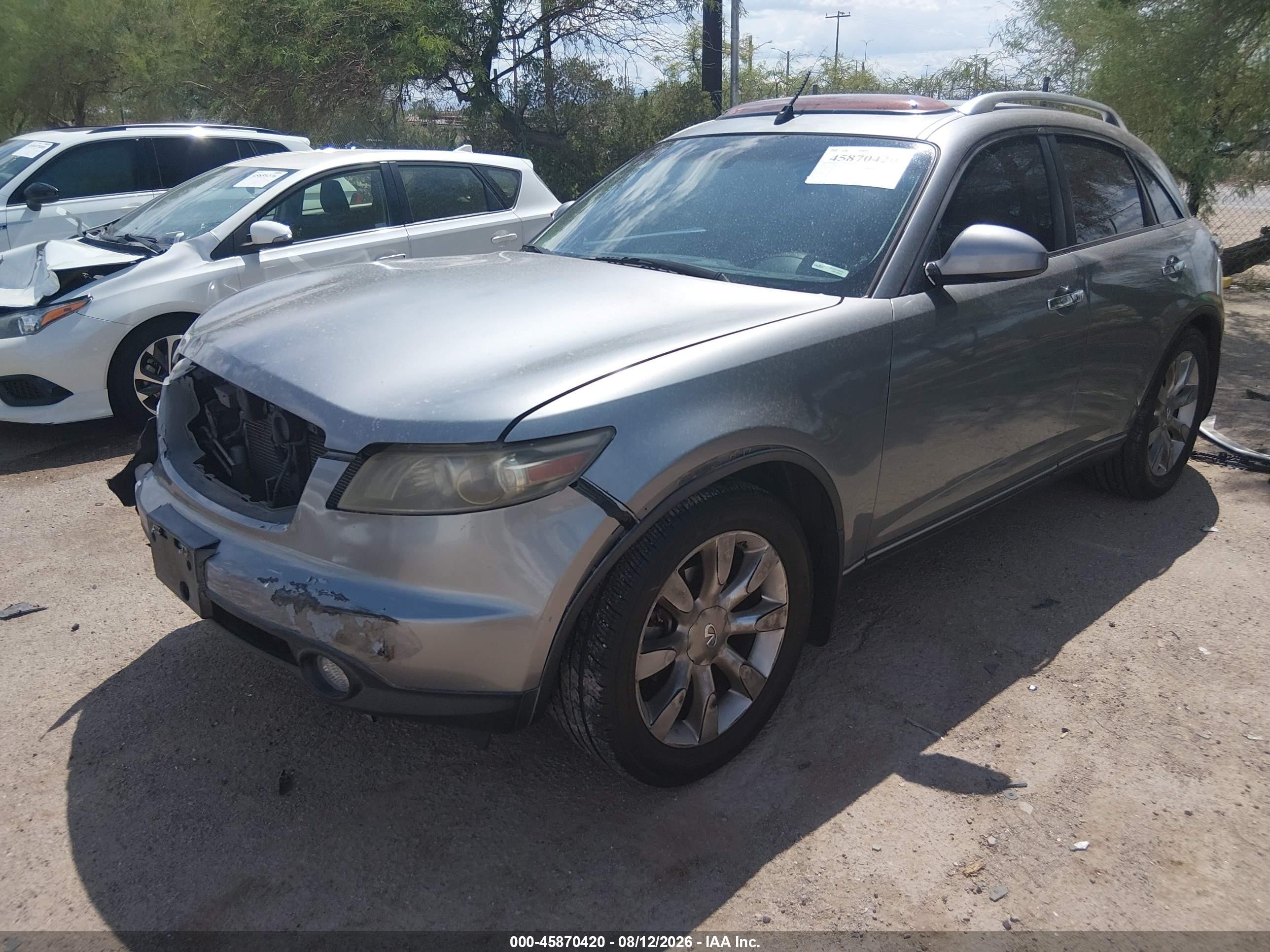 2005 Infiniti Fx35   Gray vin: JNRAS08U35X102428