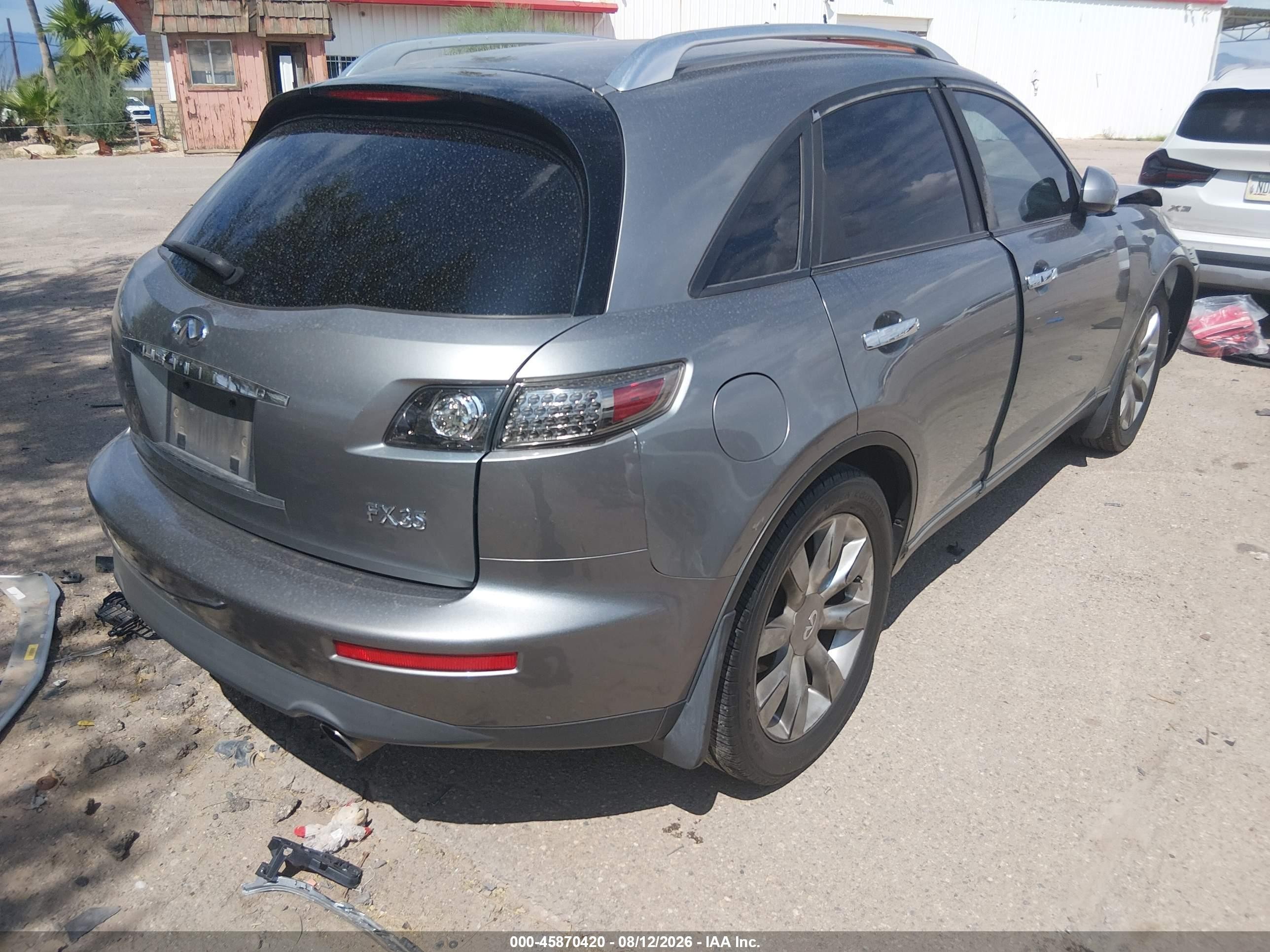 2005 Infiniti Fx35   Gray vin: JNRAS08U35X102428