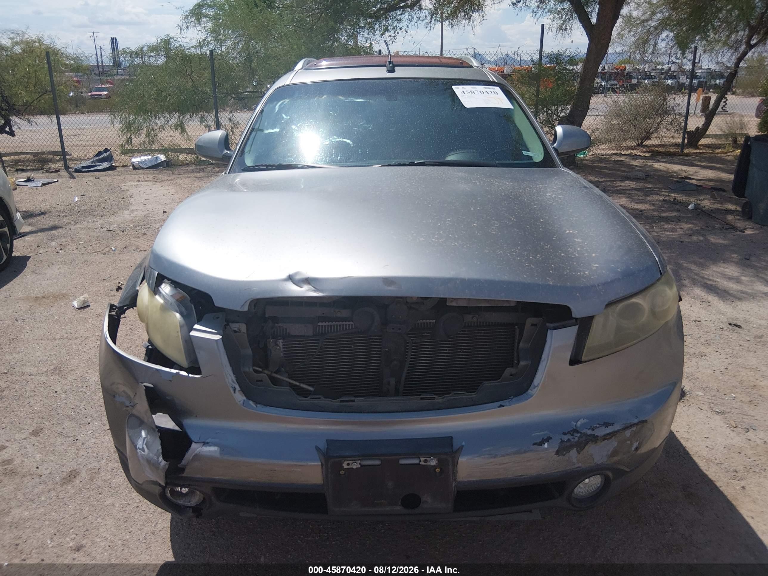 2005 Infiniti Fx35   Gray vin: JNRAS08U35X102428
