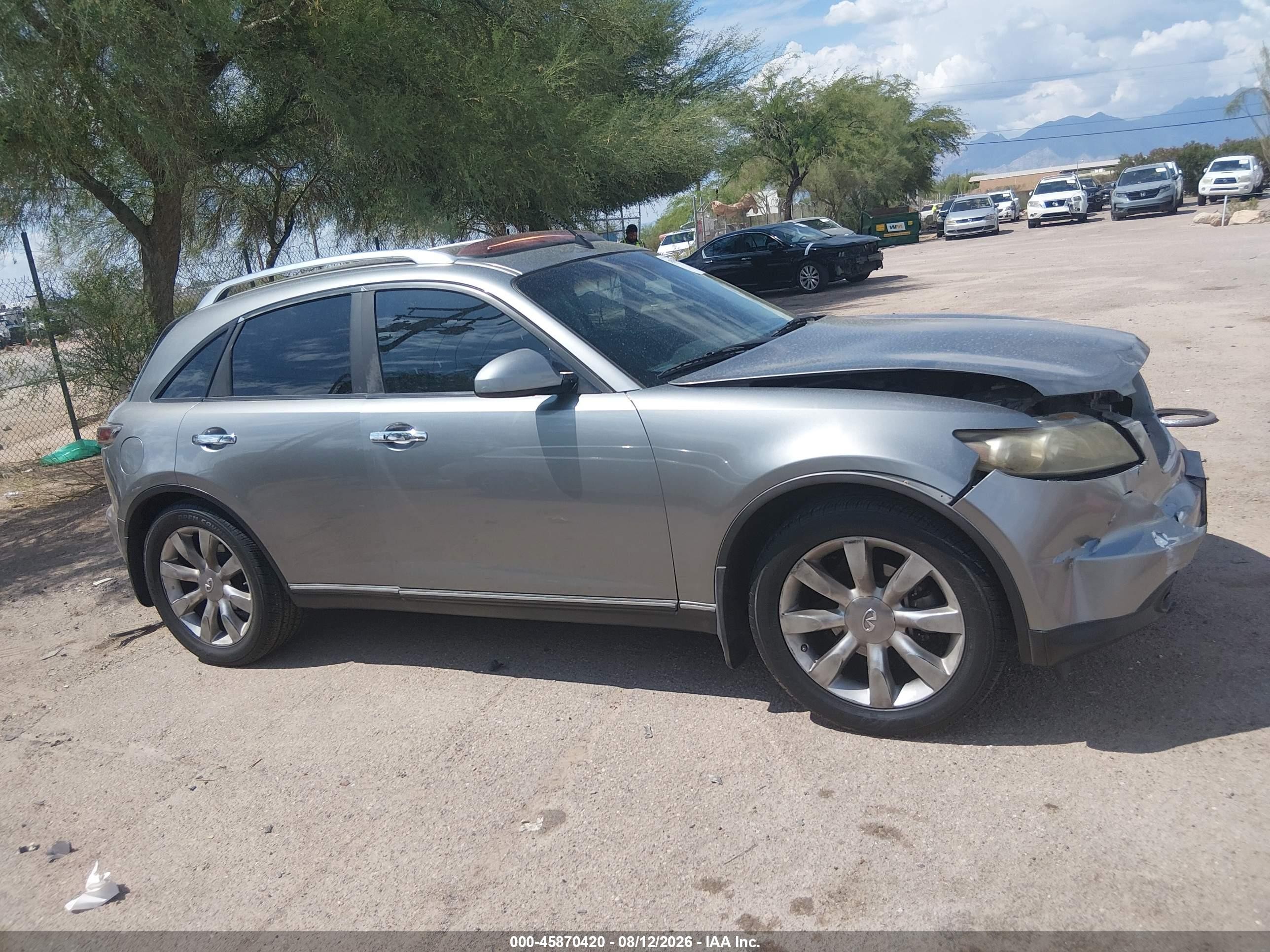 2005 Infiniti Fx35   Gray vin: JNRAS08U35X102428