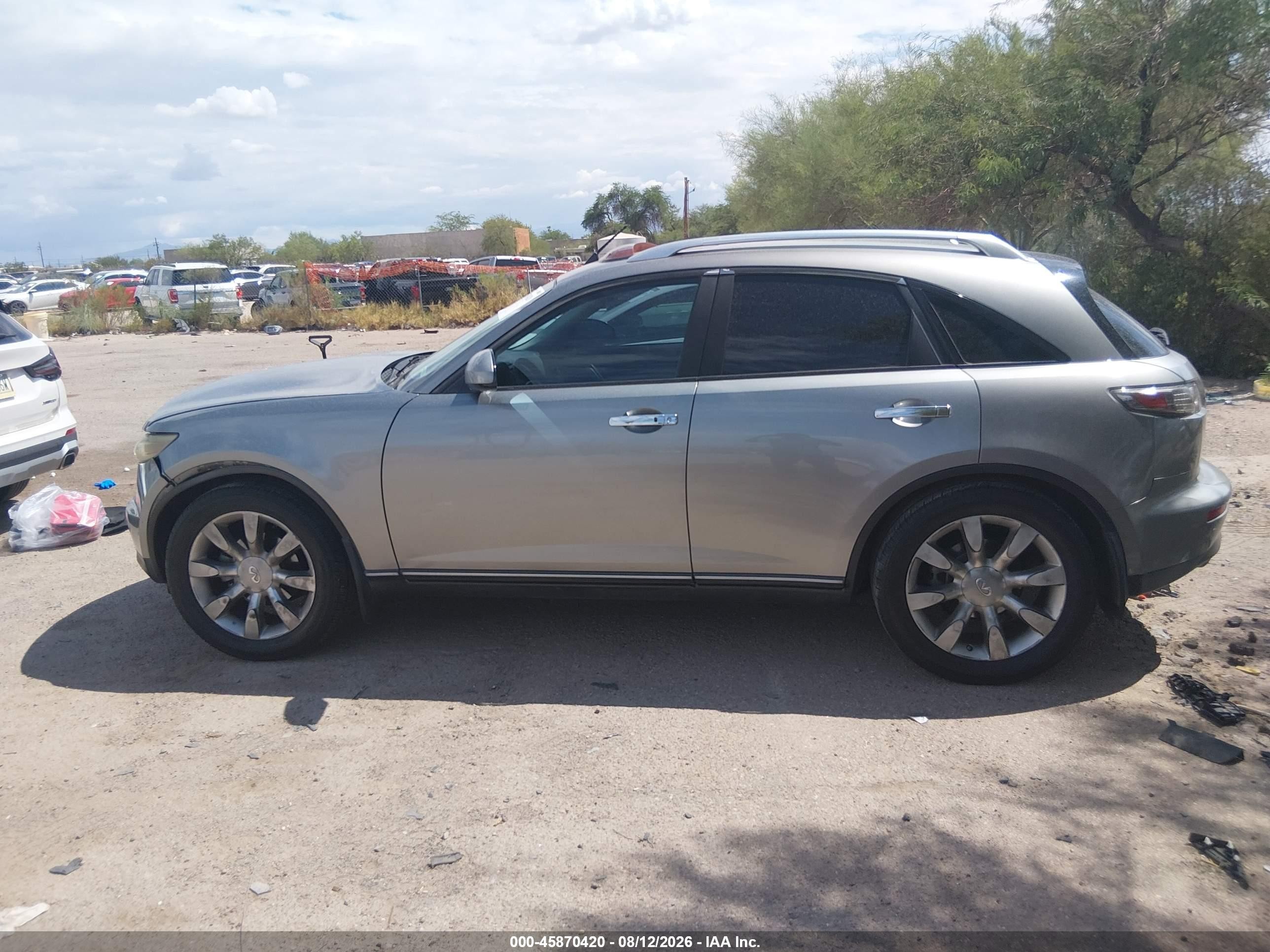 2005 Infiniti Fx35   Gray vin: JNRAS08U35X102428