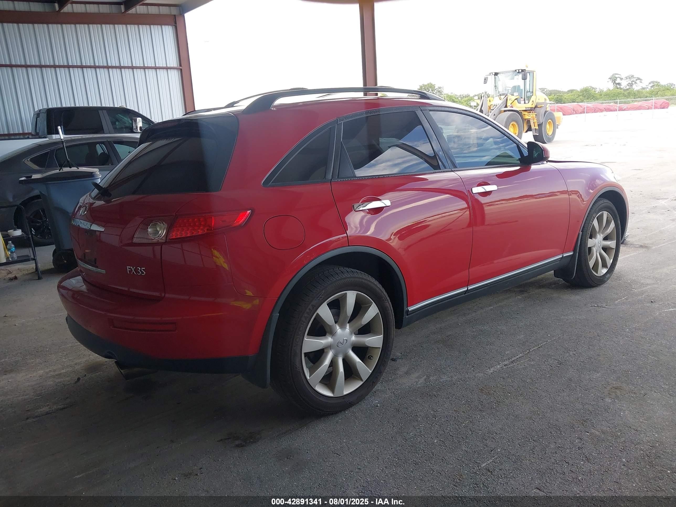 2003 Infiniti Fx35   Red vin: JNRAS08U53X001825