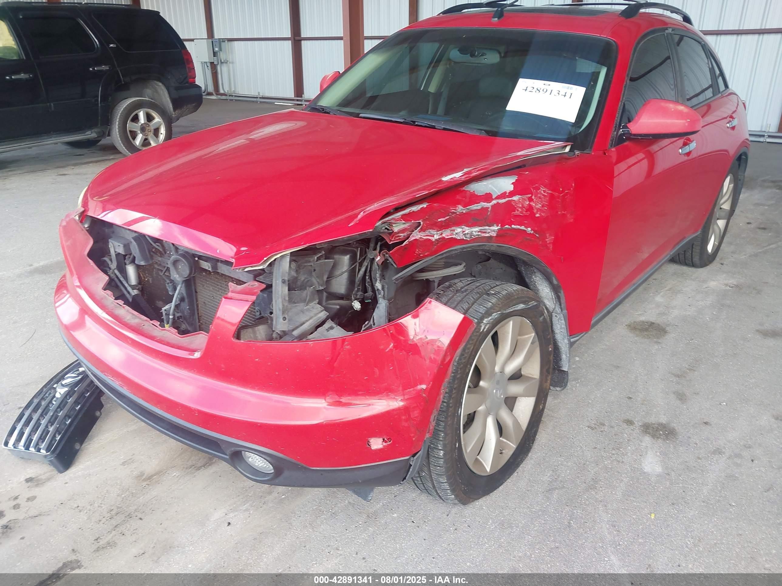 2003 Infiniti Fx35   Red vin: JNRAS08U53X001825