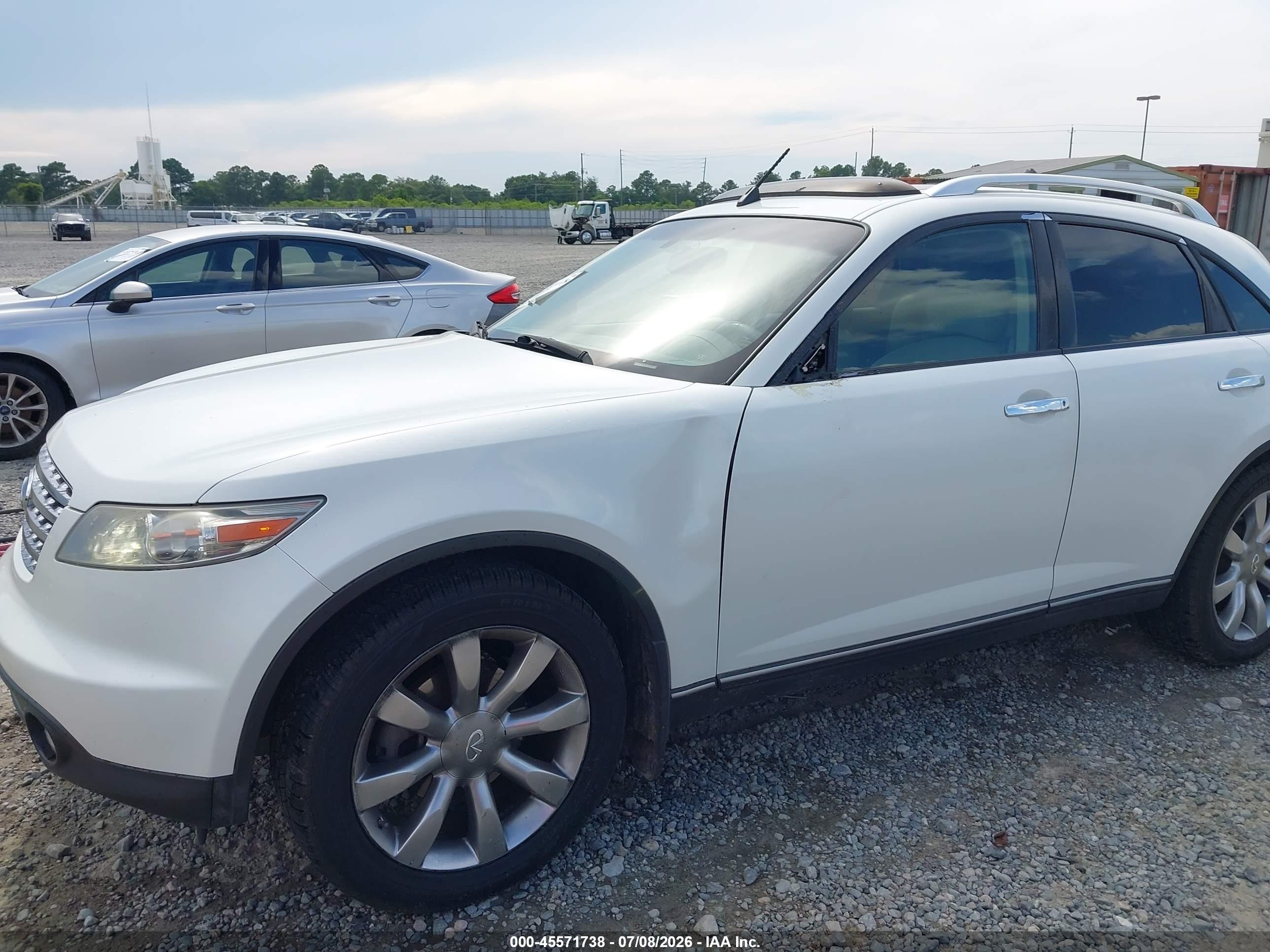 2004 Infiniti Fx35   White vin: JNRAS08U64X106570