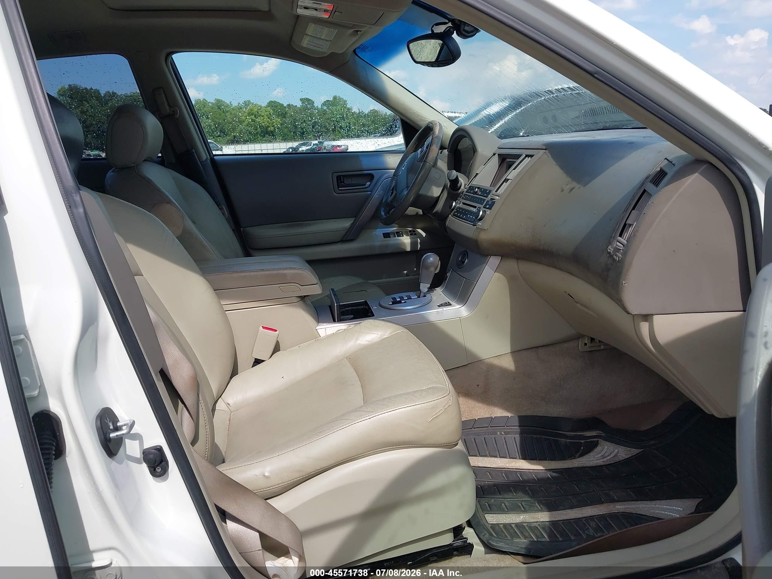 2004 Infiniti Fx35   White vin: JNRAS08U64X106570