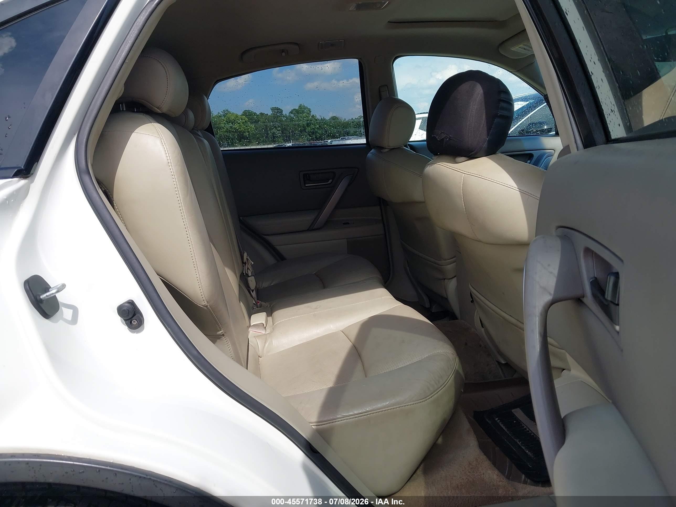 2004 Infiniti Fx35   White vin: JNRAS08U64X106570