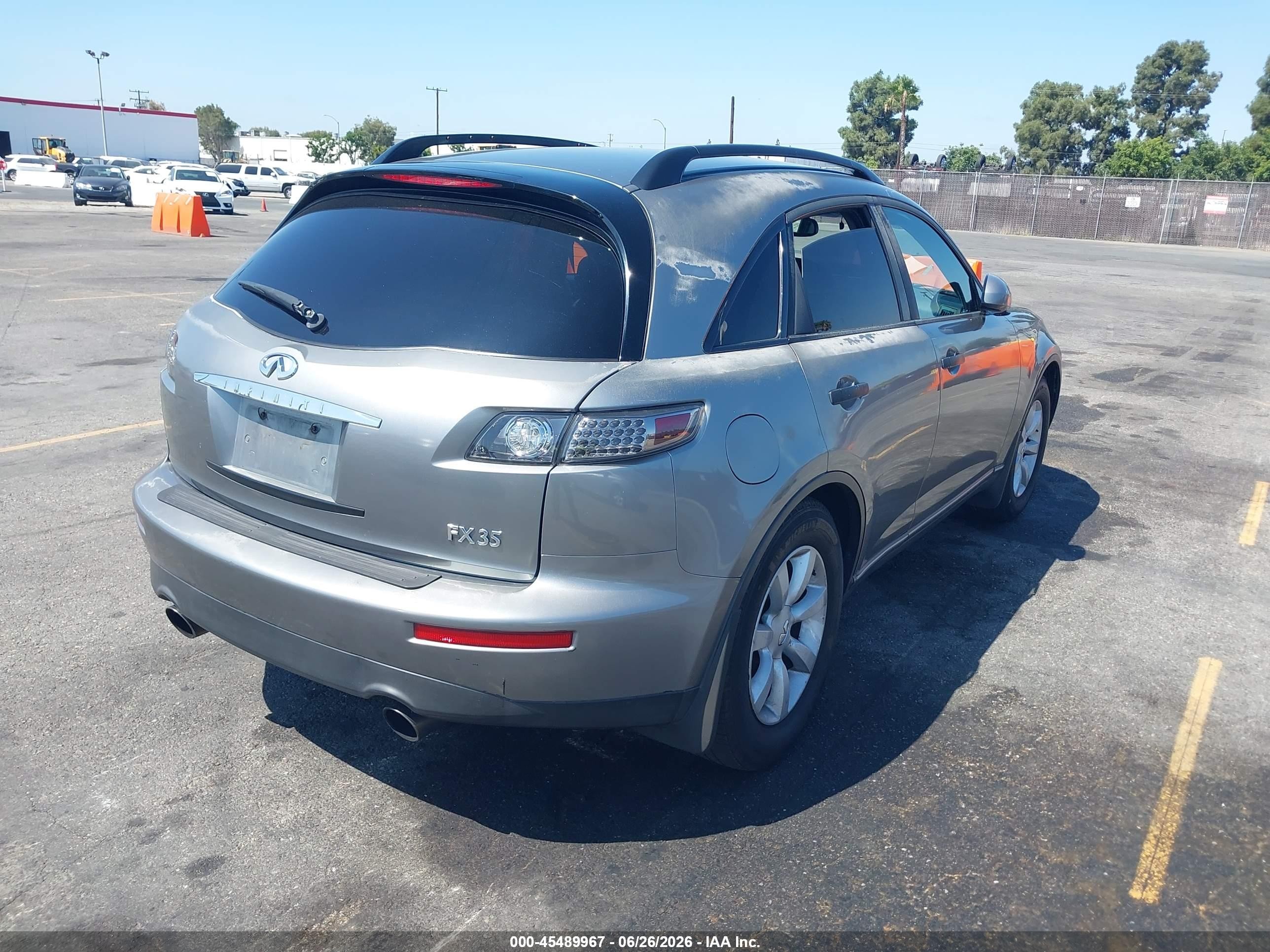 2005 Infiniti Fx35   Gray vin: JNRAS08U65X101225