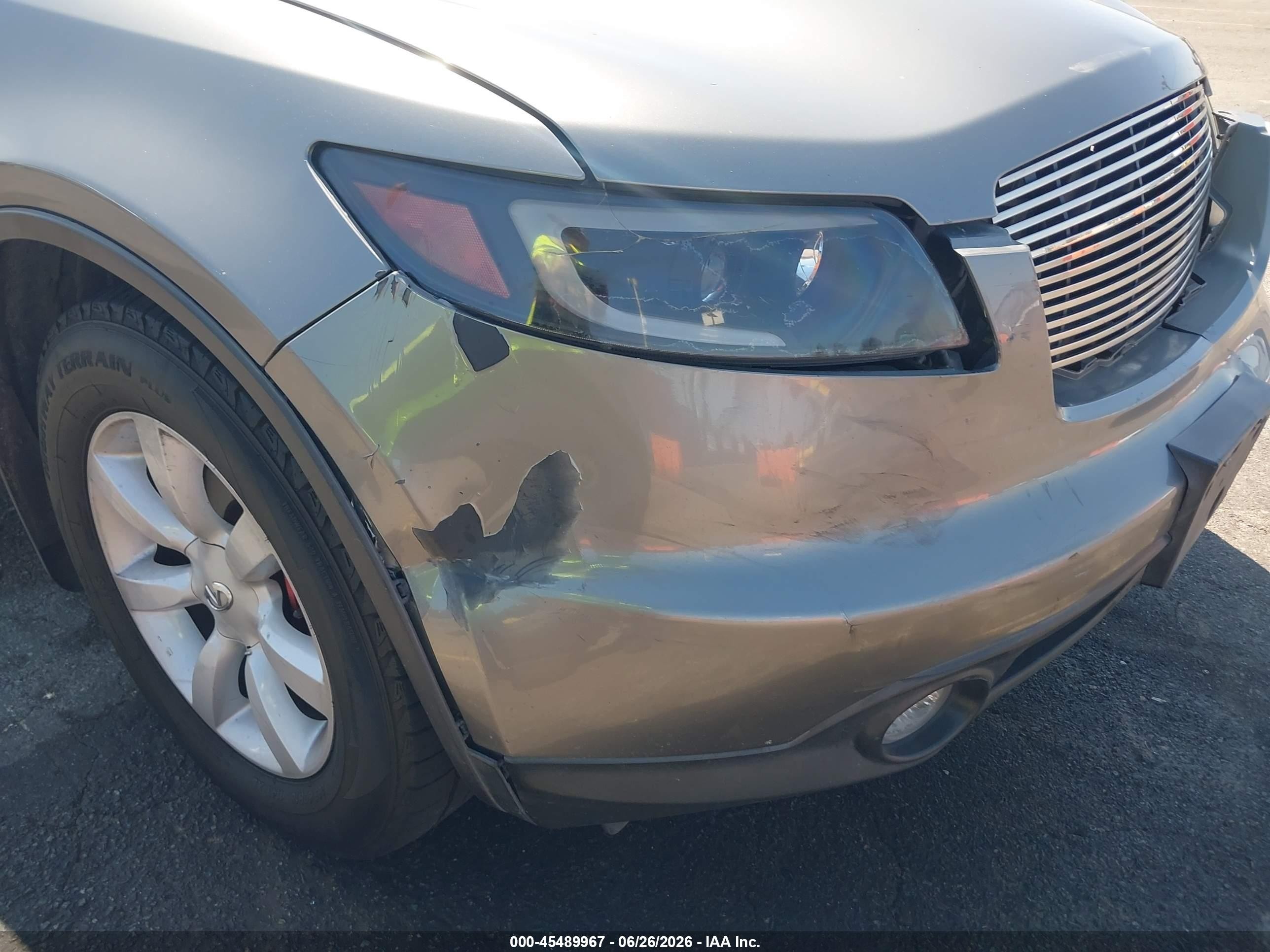 2005 Infiniti Fx35   Gray vin: JNRAS08U65X101225