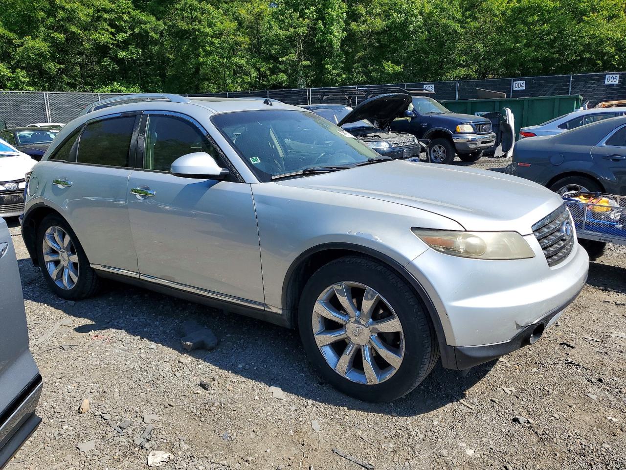 2007 Infiniti Fx35 Base Silver vin: JNRAS08U67X101874