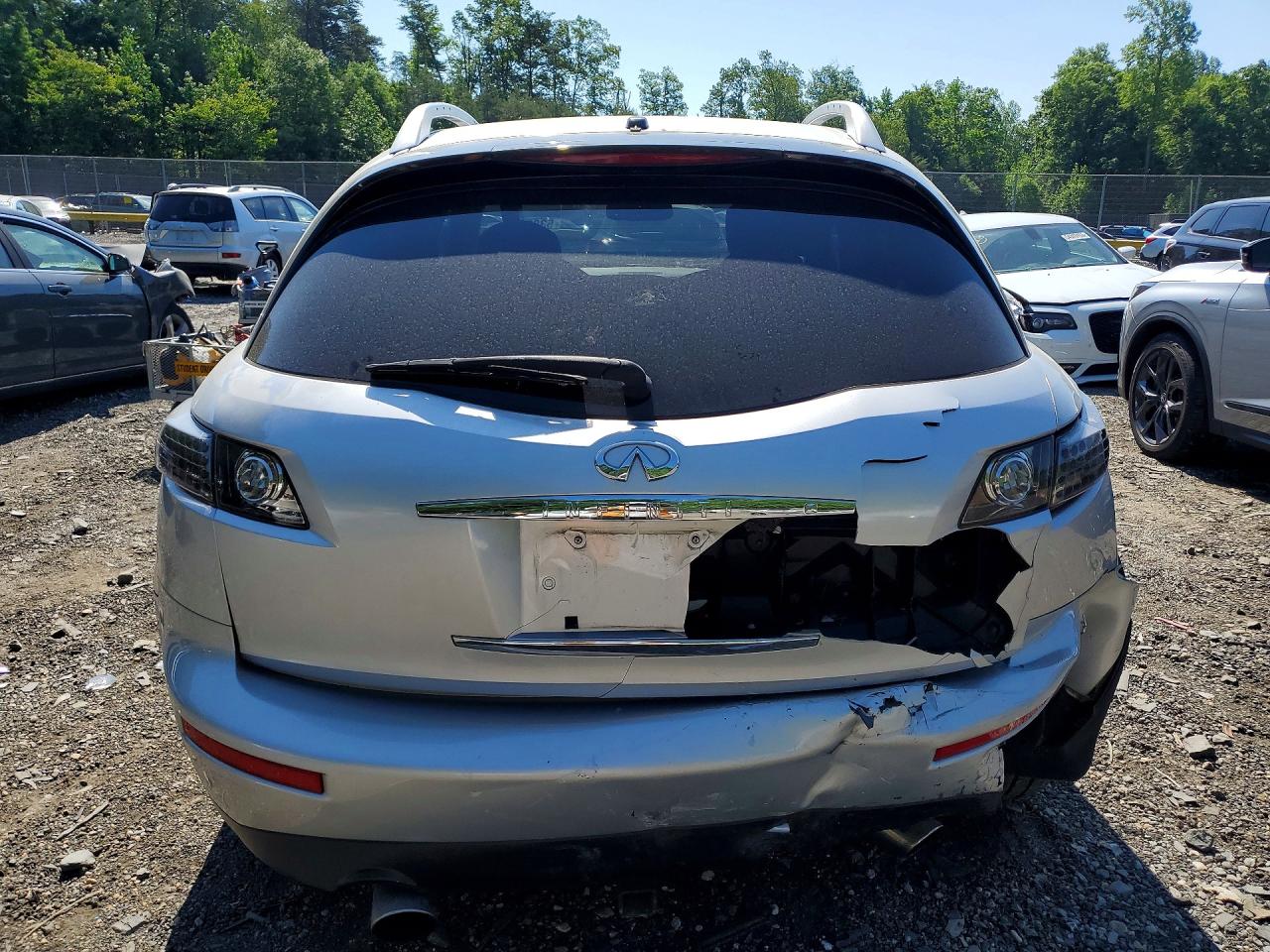 2007 Infiniti Fx35 Base Silver vin: JNRAS08U67X101874