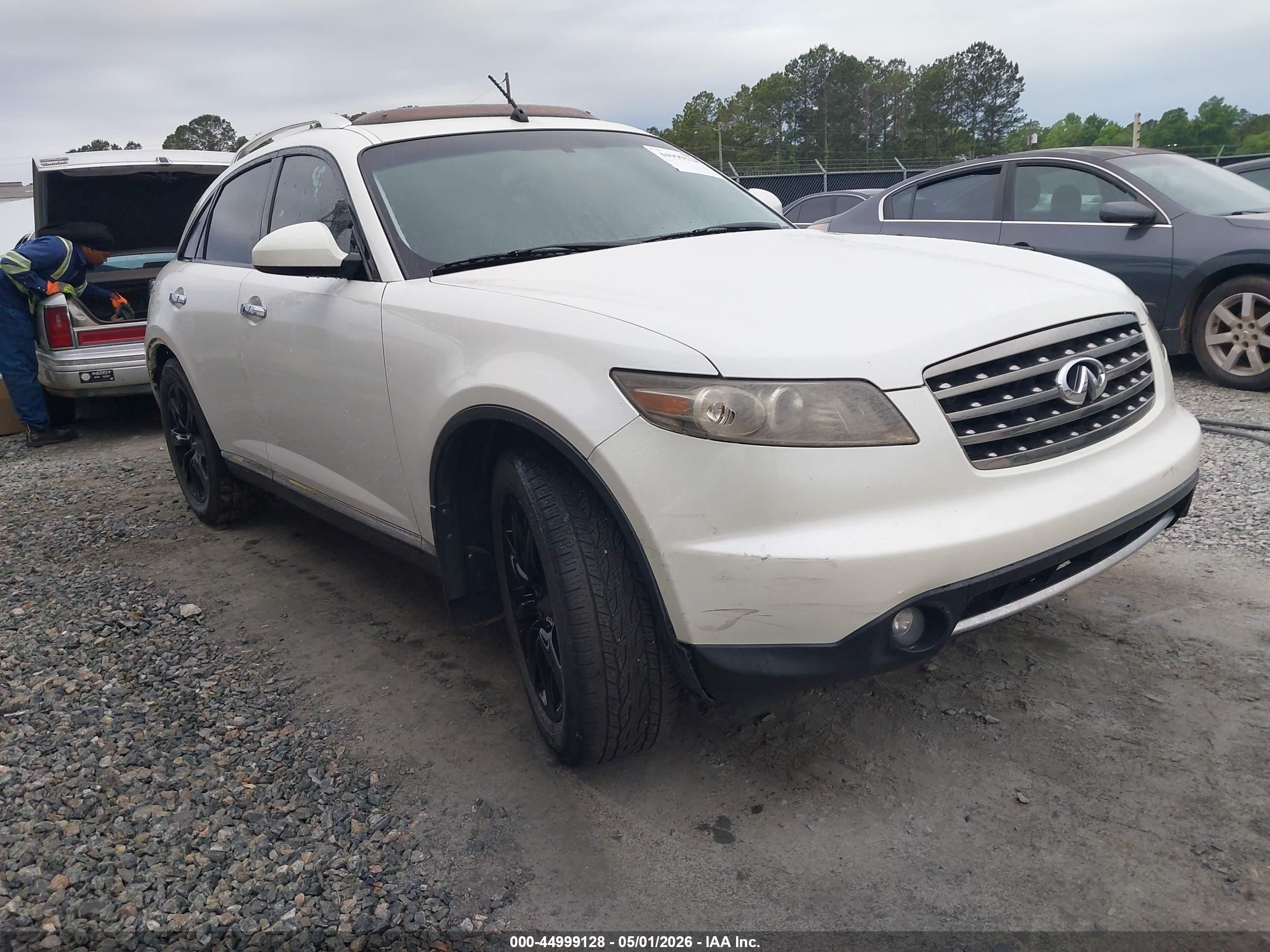 2008 Infiniti Fx35   White vin: JNRAS08U68X103657