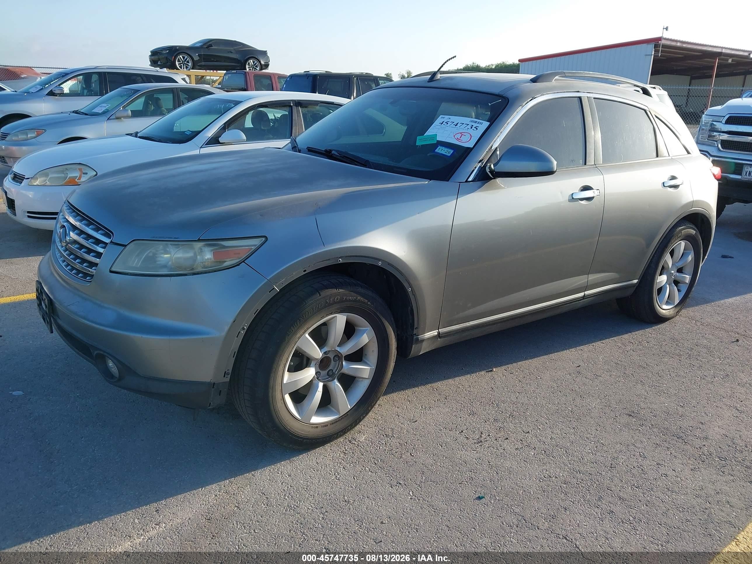 2005 Infiniti Fx35   Silver vin: JNRAS08U75X108135