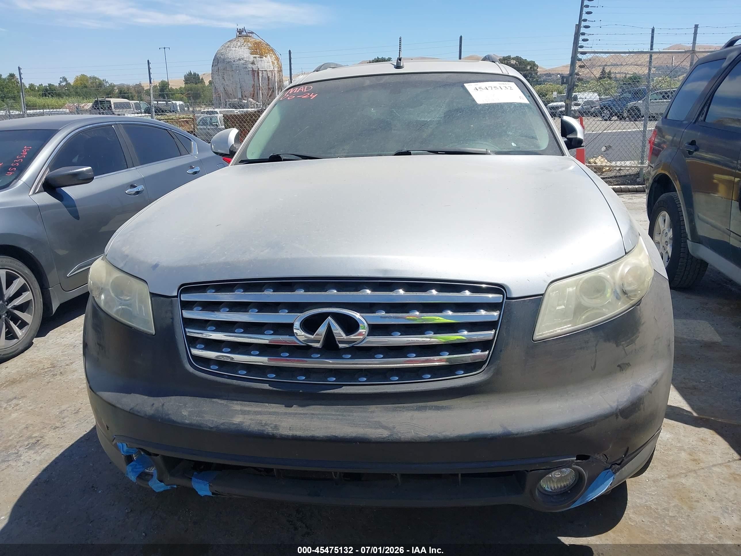 2006 Infiniti Fx35   Gray vin: JNRAS08U76X103616