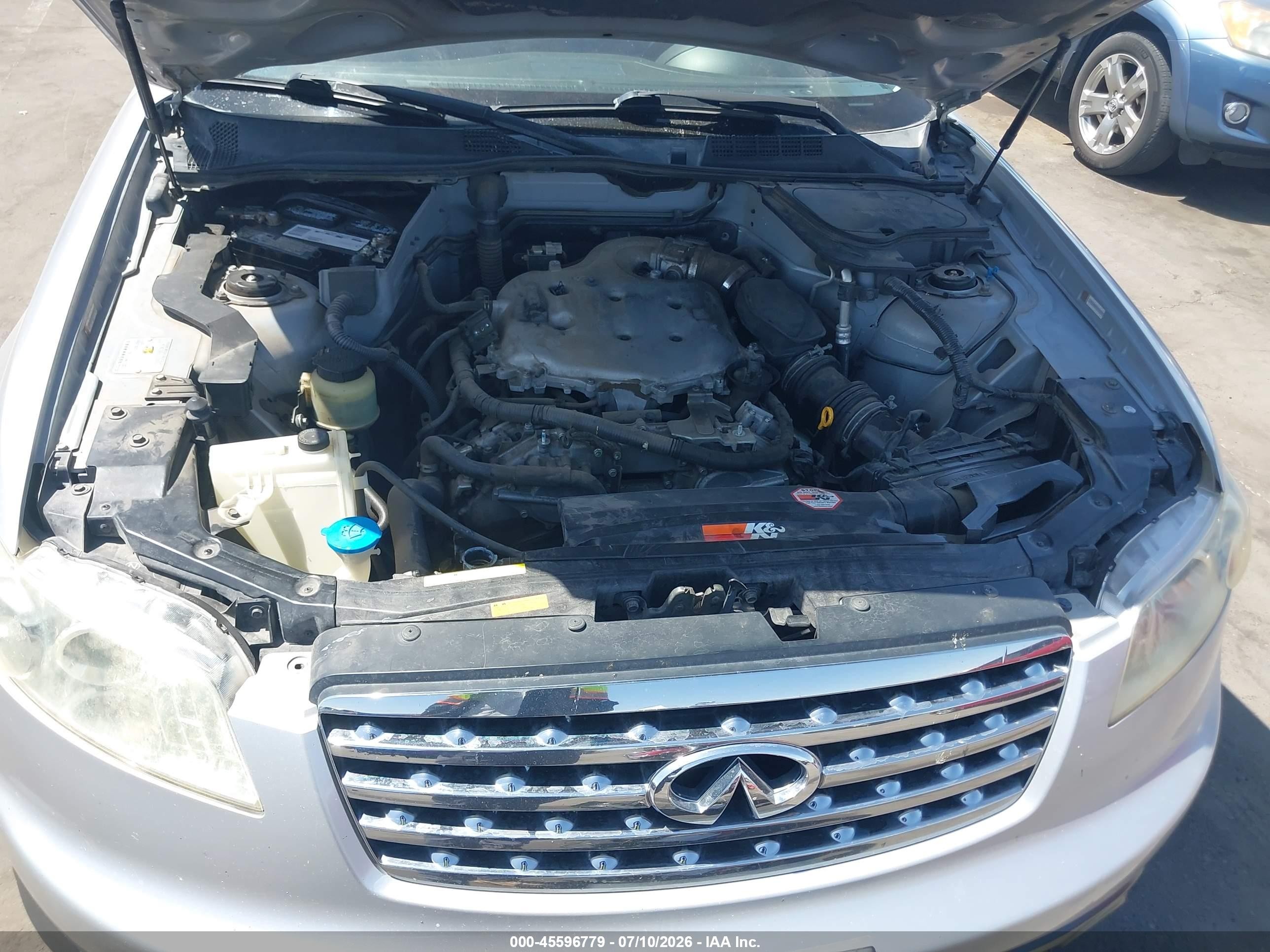 2008 Infiniti Fx35   Silver vin: JNRAS08U78X103506