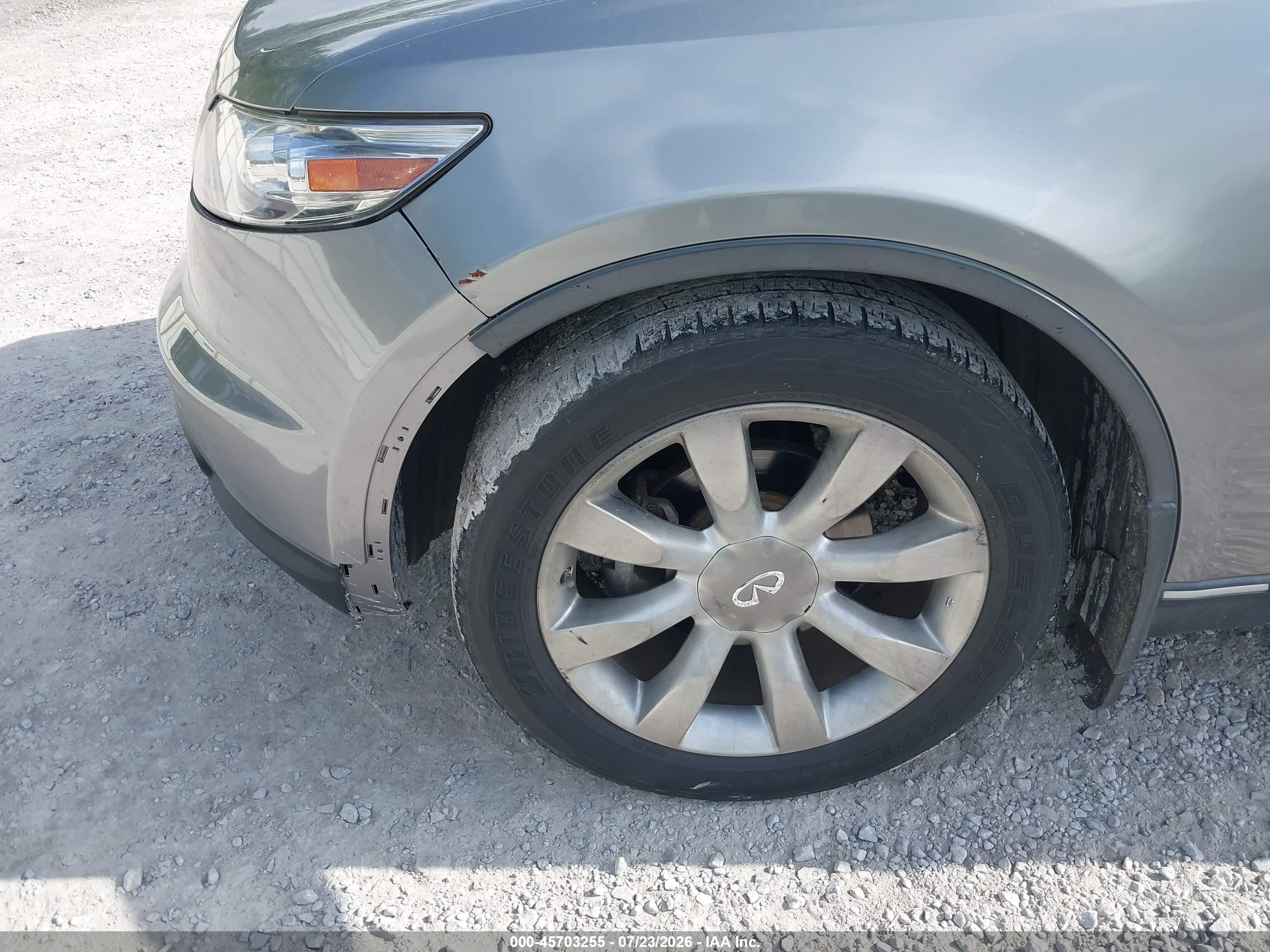 2005 Infiniti Fx35   Gray vin: JNRAS08U85X104353