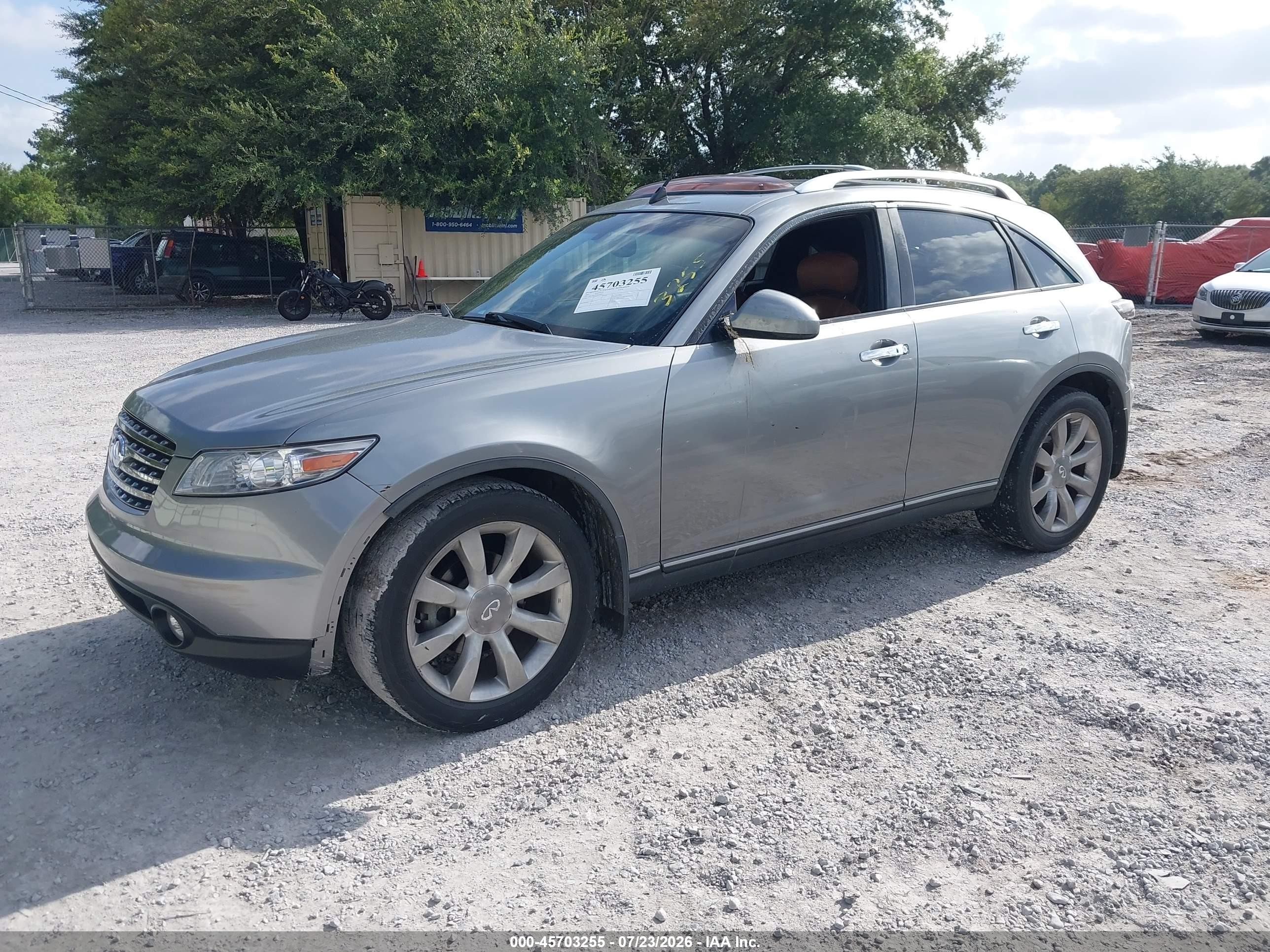 2005 Infiniti Fx35   Gray vin: JNRAS08U85X104353