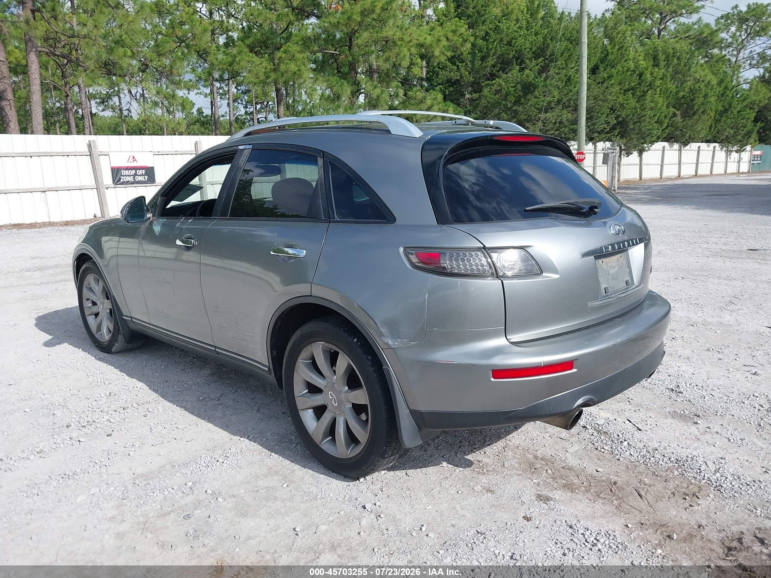 2005 Infiniti Fx35   Gray vin: JNRAS08U85X104353