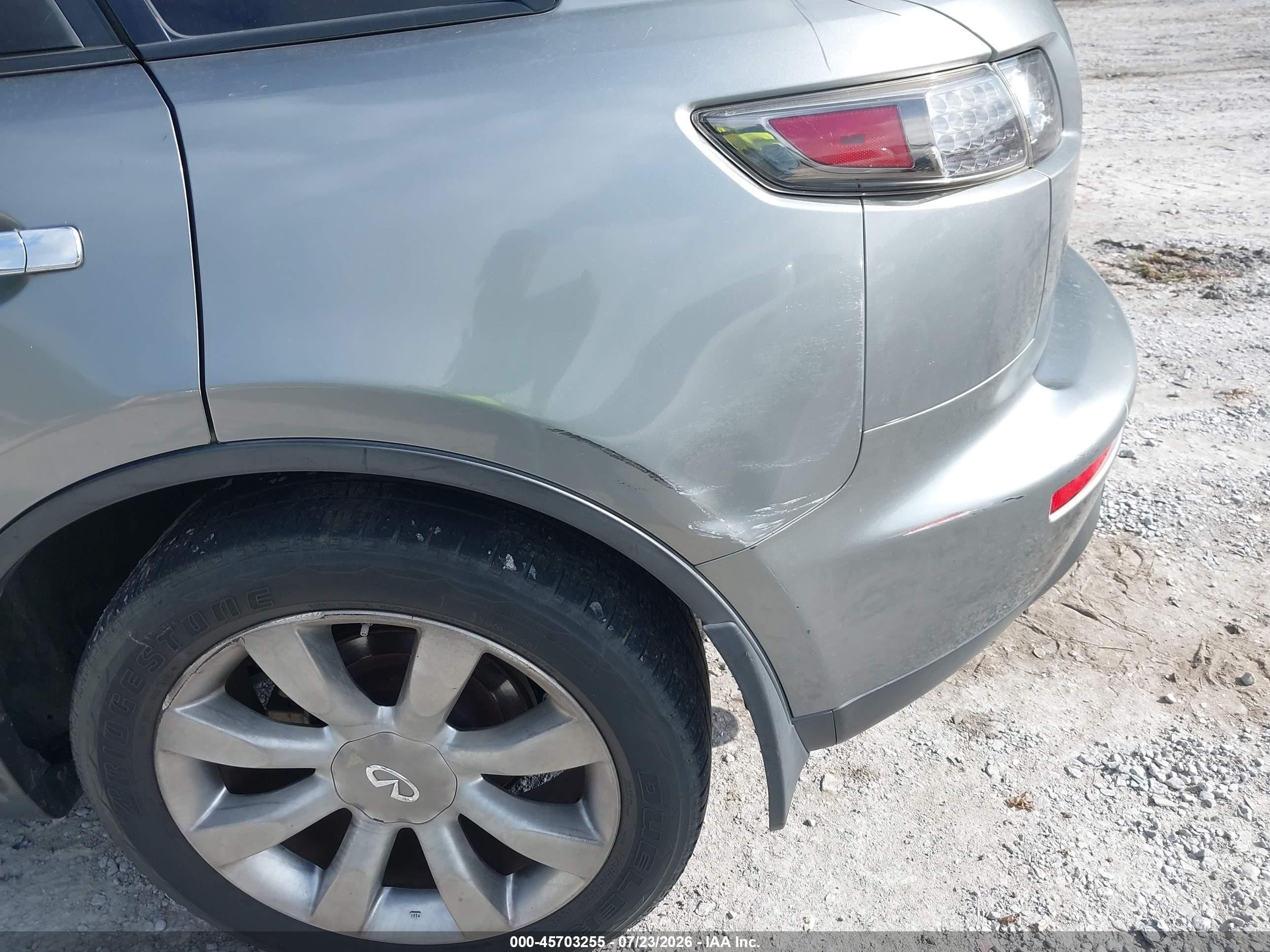 2005 Infiniti Fx35   Gray vin: JNRAS08U85X104353