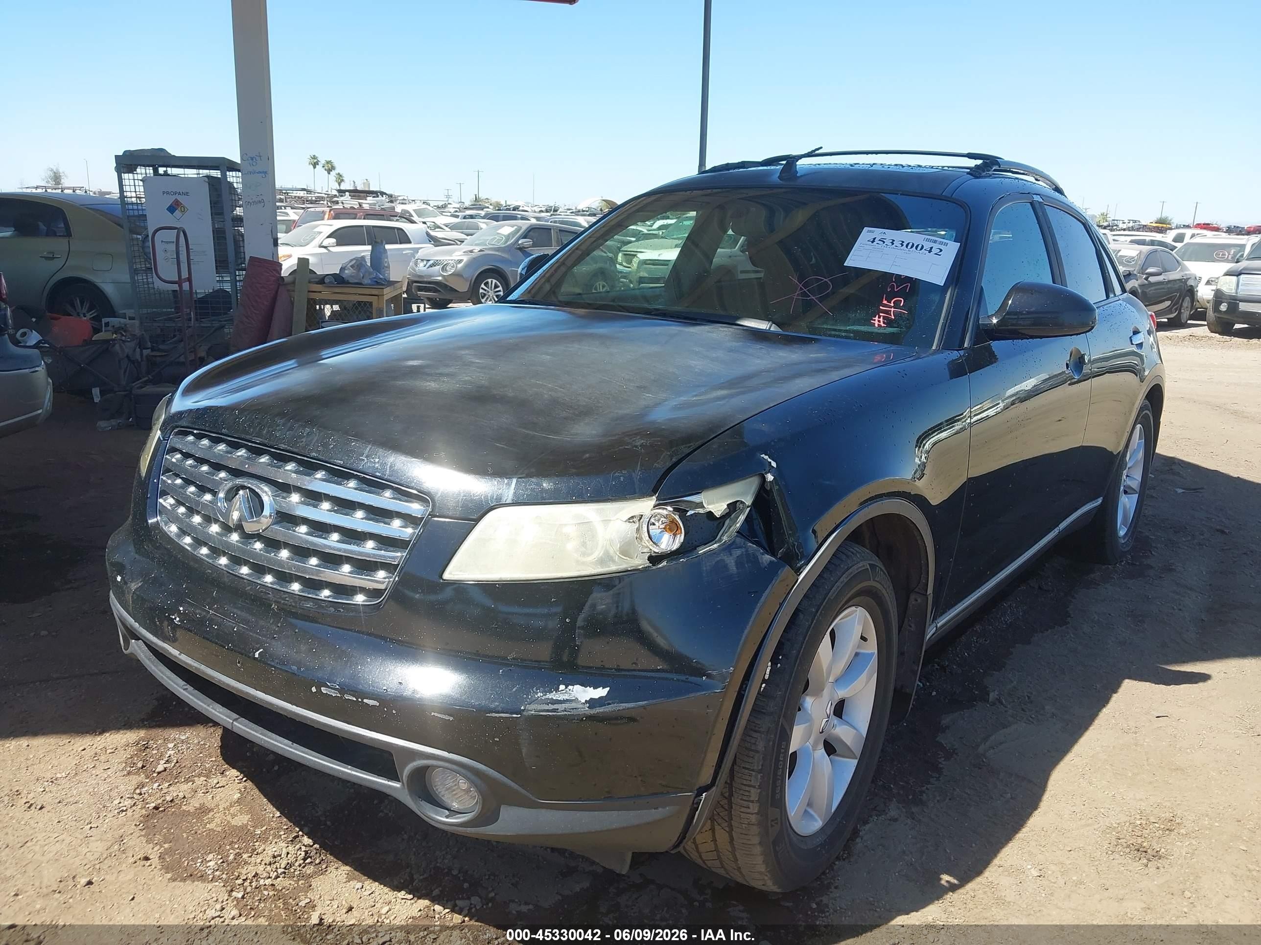 2005 Infiniti Fx35   Черный vin: JNRAS08U85X109200