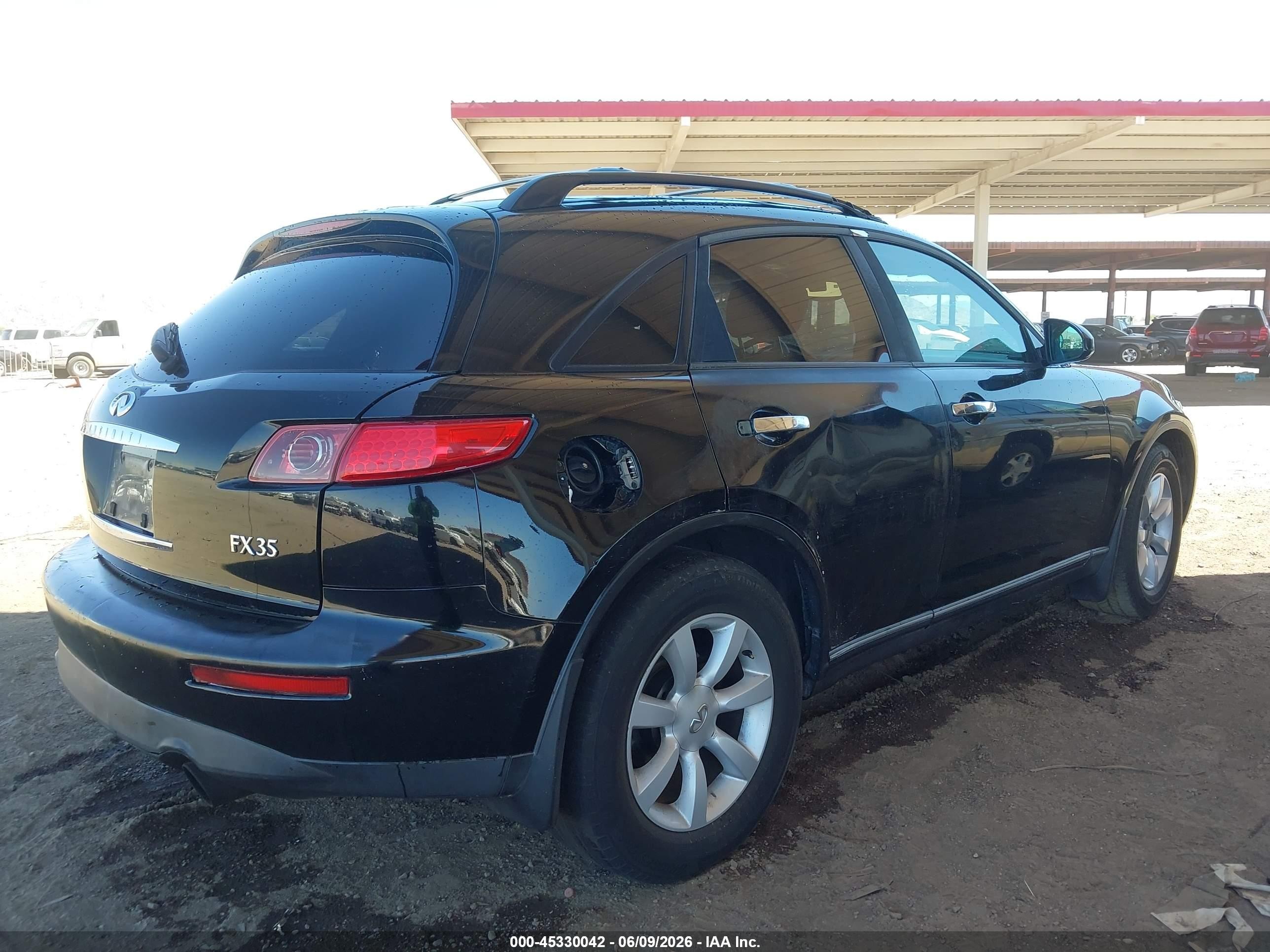 2005 Infiniti Fx35   Черный vin: JNRAS08U85X109200