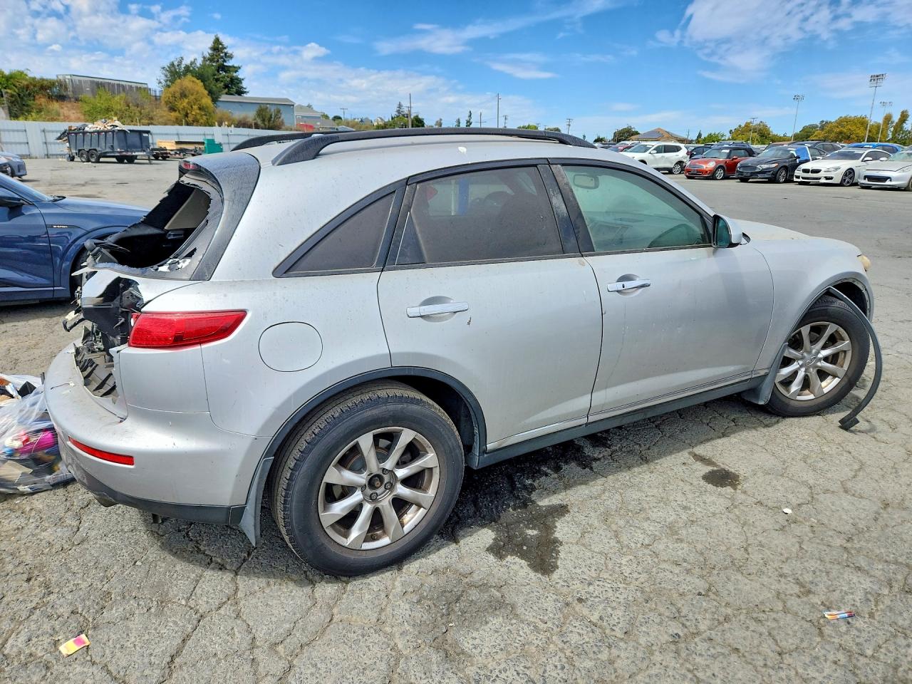 2008 Infiniti Fx35 Base Silver vin: JNRAS08U88X105202
