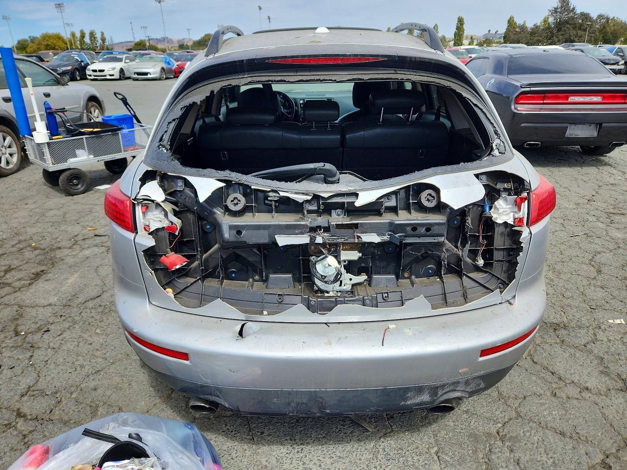 2008 Infiniti Fx35 Base Silver vin: JNRAS08U88X105202