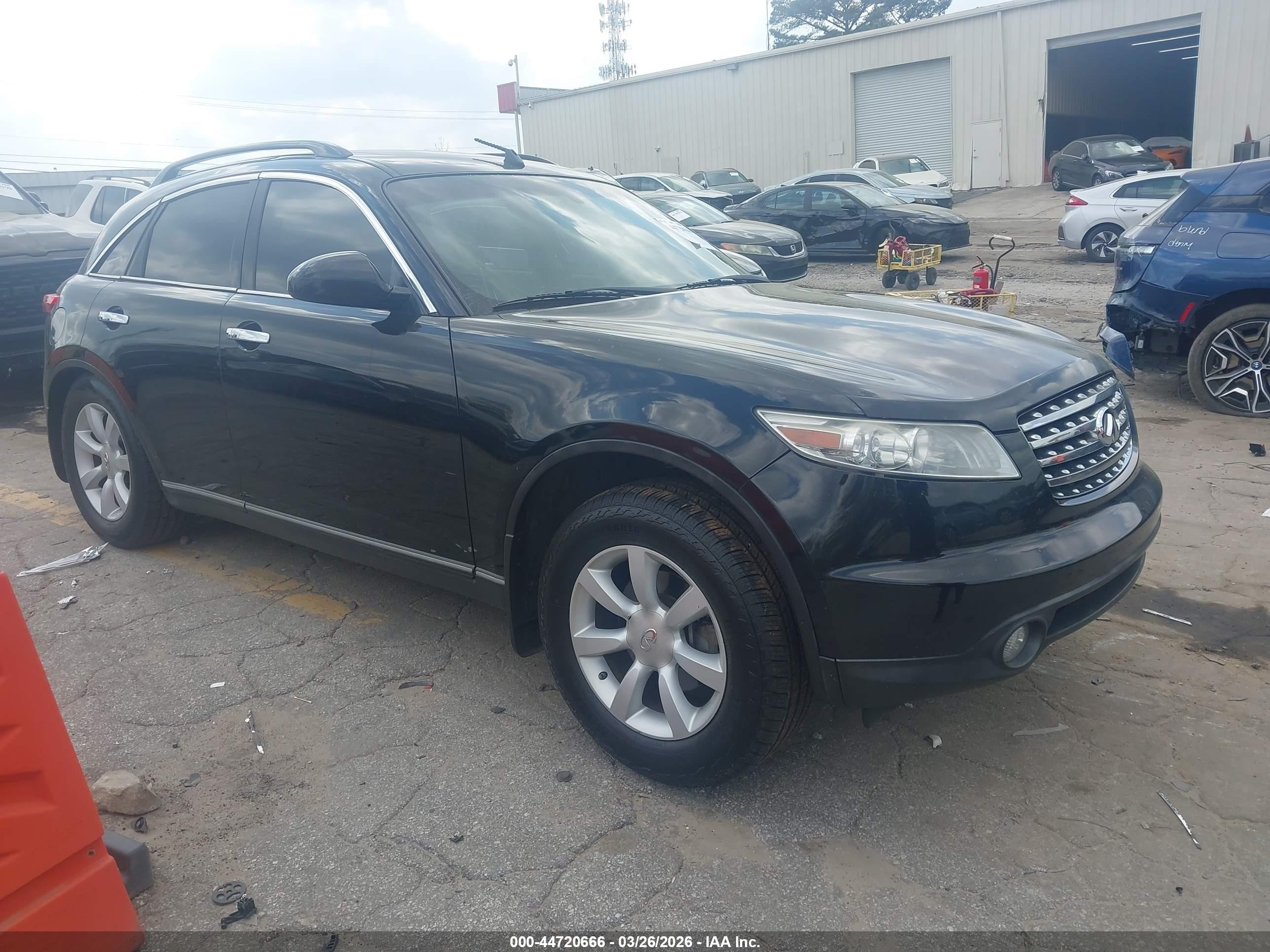 2005 Infiniti Fx35   Black vin: JNRAS08U95X106077