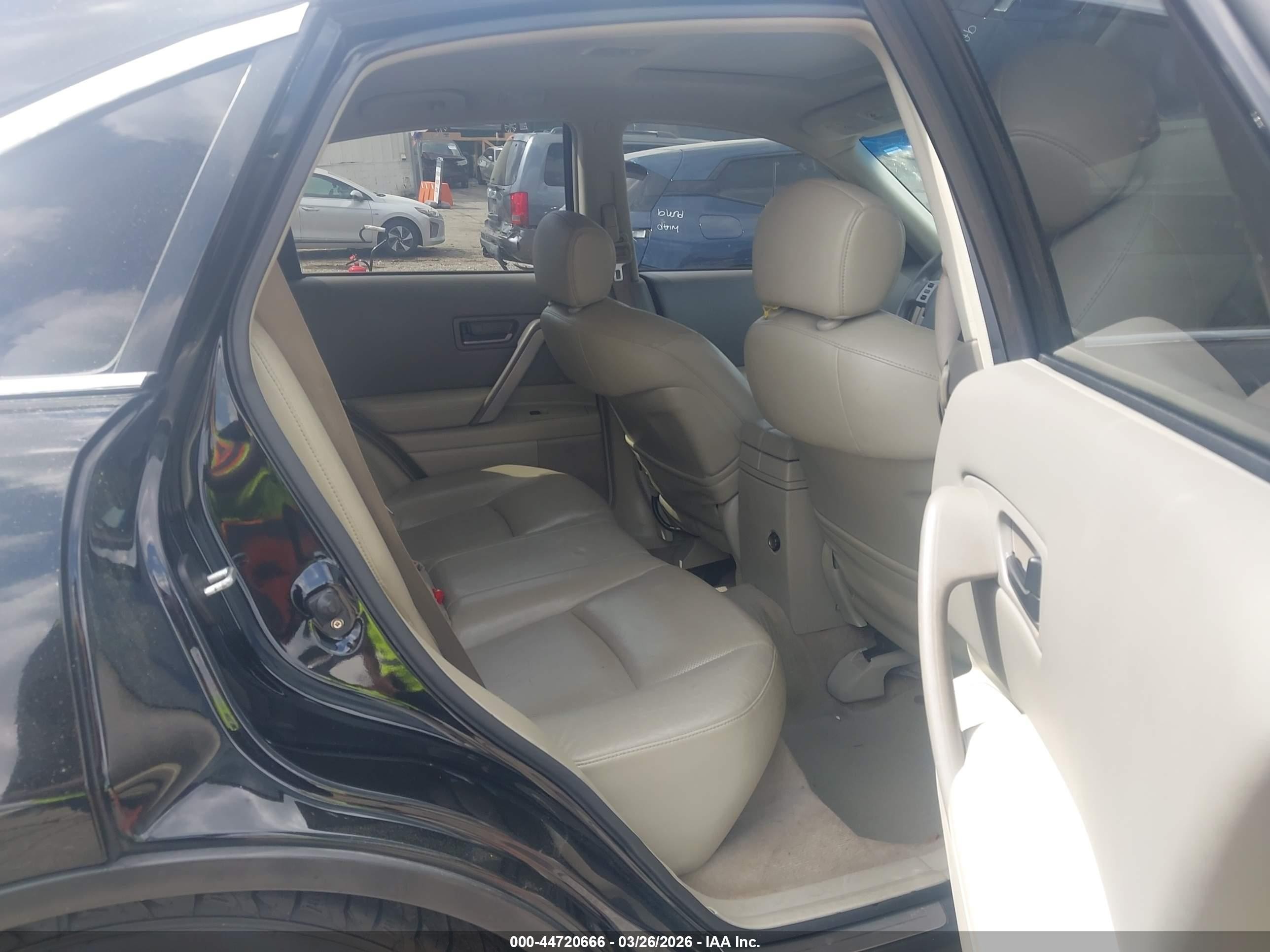 2005 Infiniti Fx35   Black vin: JNRAS08U95X106077