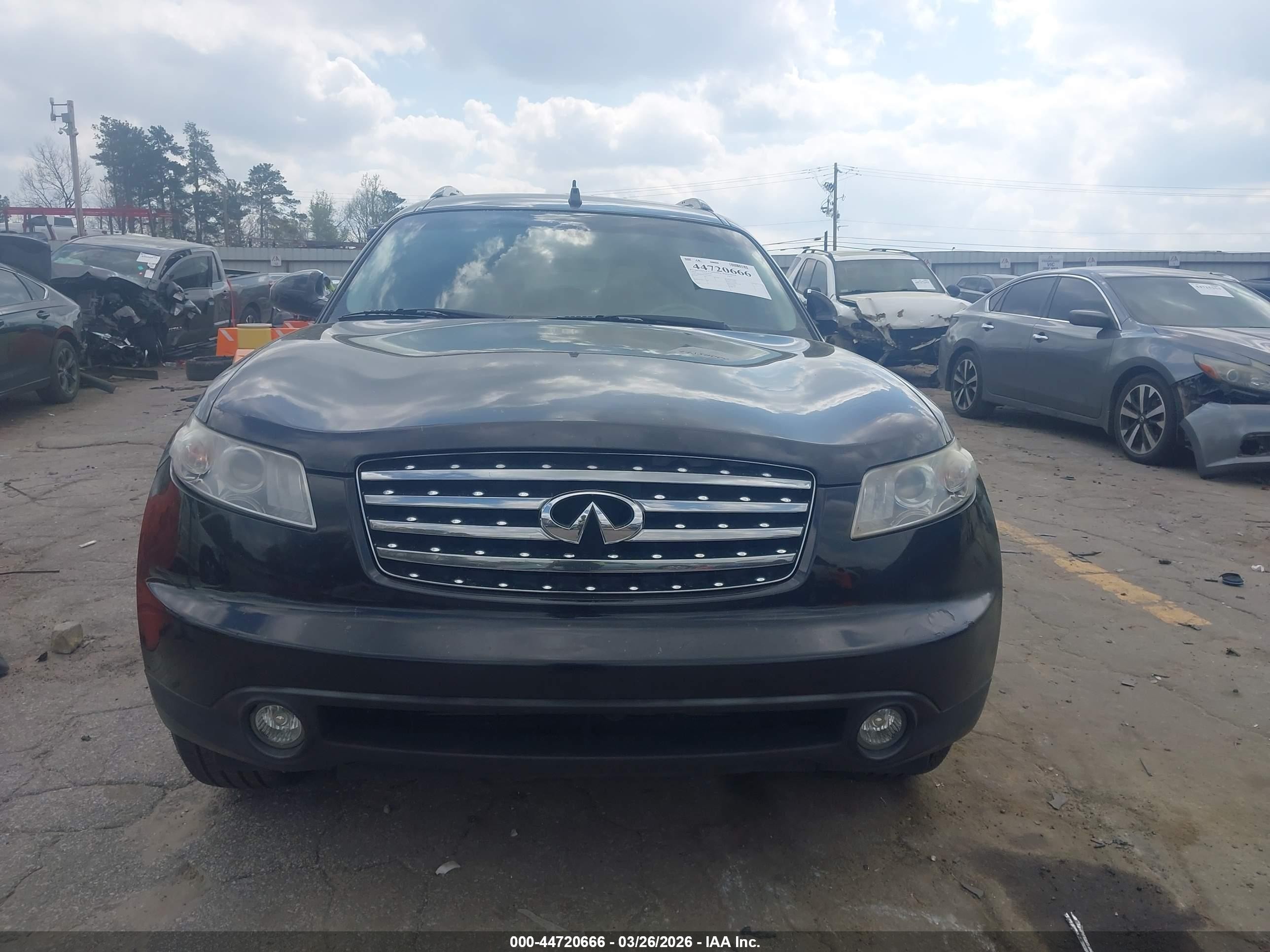 2005 Infiniti Fx35   Black vin: JNRAS08U95X106077