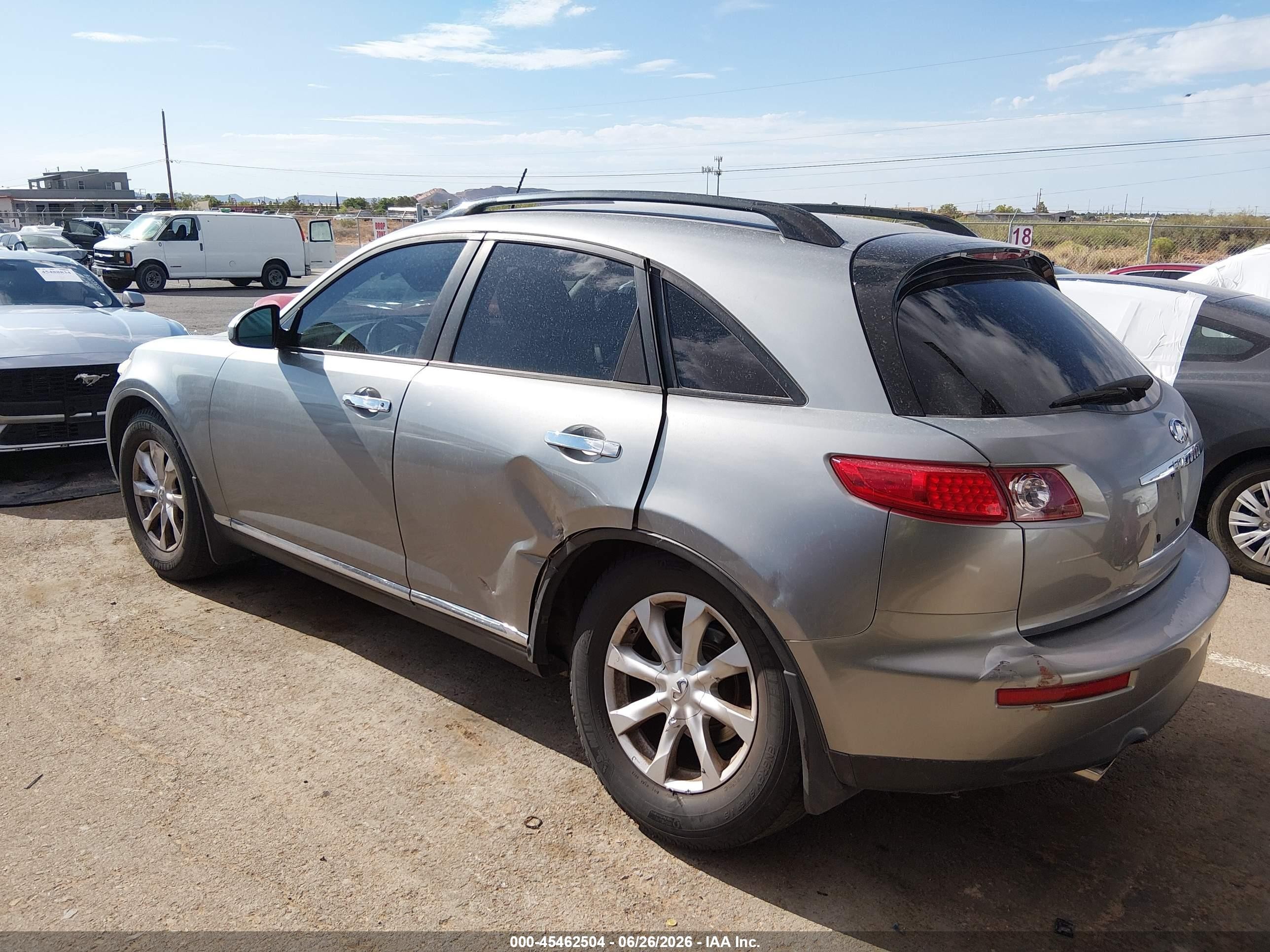2006 Infiniti Fx35   Silver vin: JNRAS08U96X104119