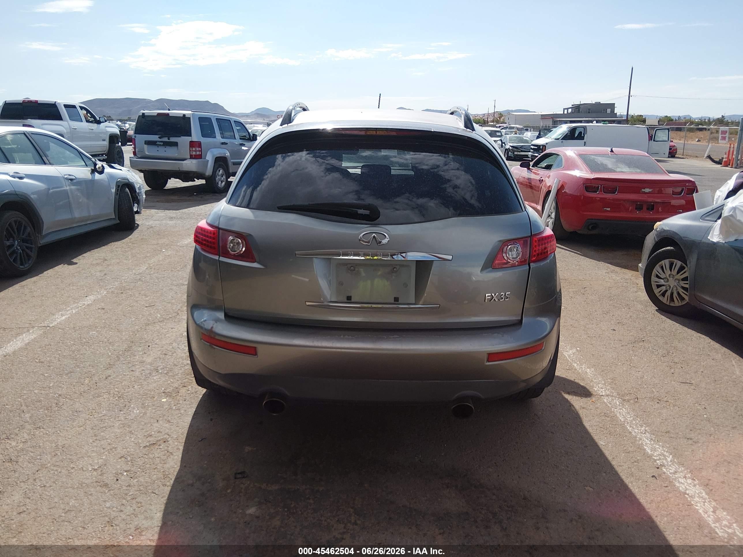 2006 Infiniti Fx35   Silver vin: JNRAS08U96X104119
