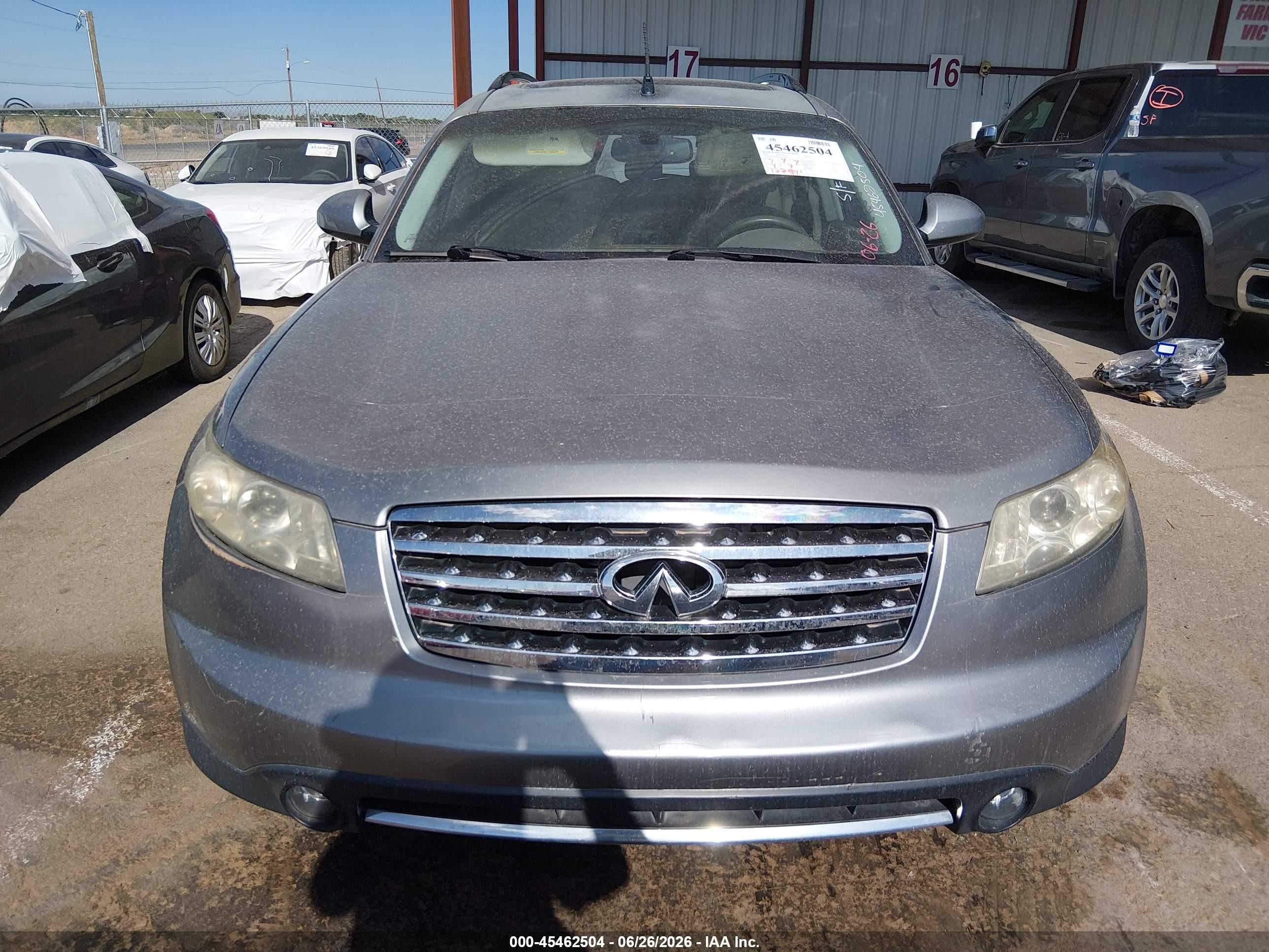 2006 Infiniti Fx35   Silver vin: JNRAS08U96X104119
