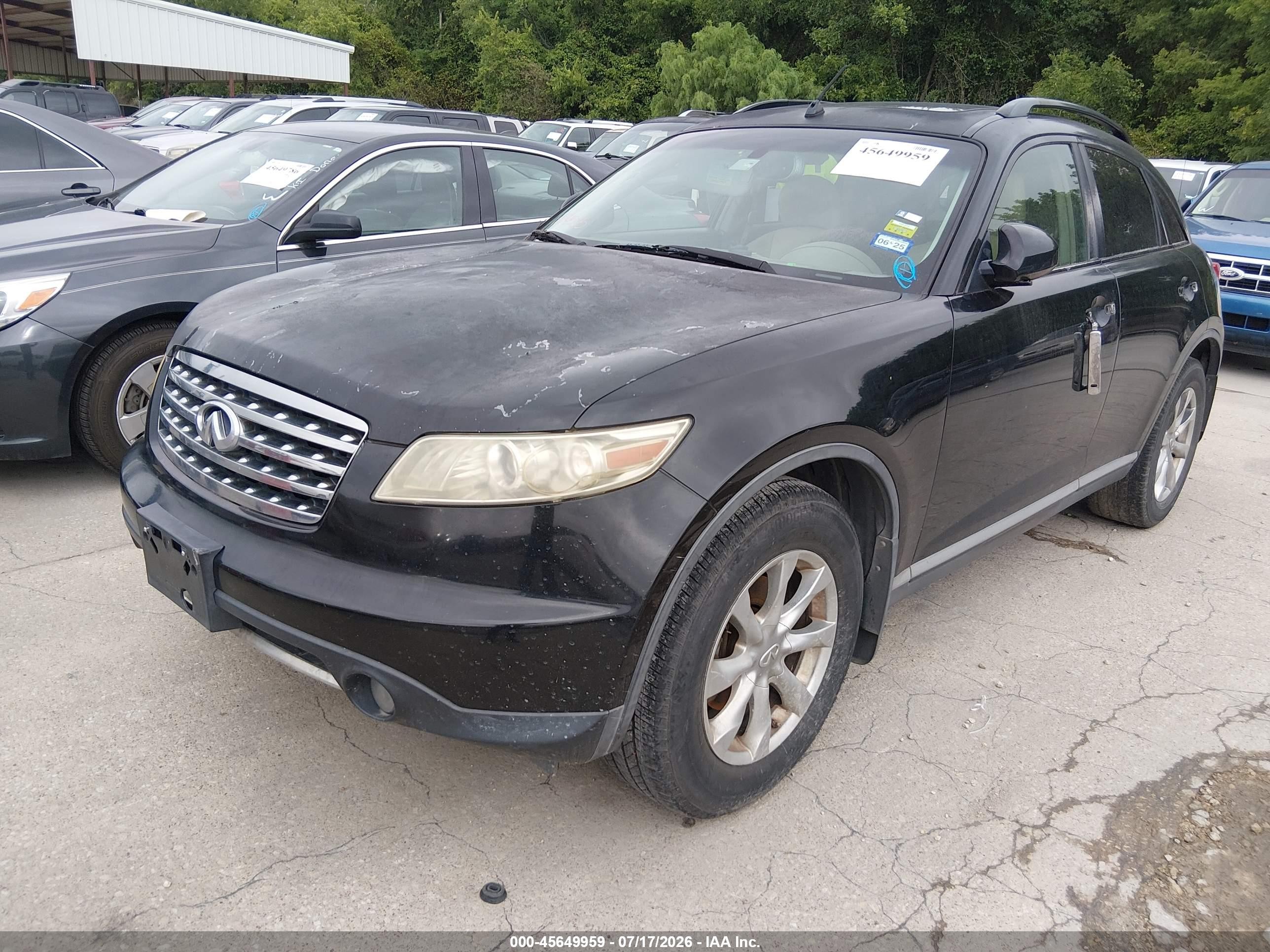 2008 Infiniti Fx35 Black vin: JNRAS08U98X102714