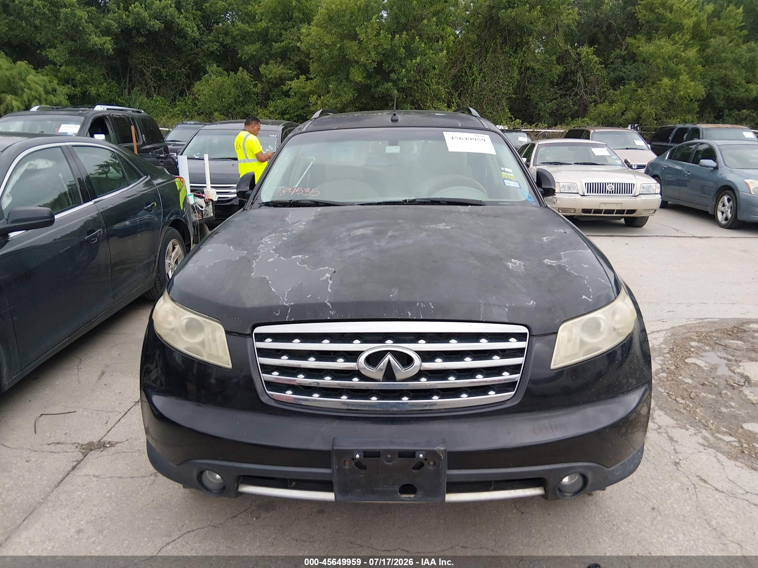 2008 Infiniti Fx35 Black vin: JNRAS08U98X102714