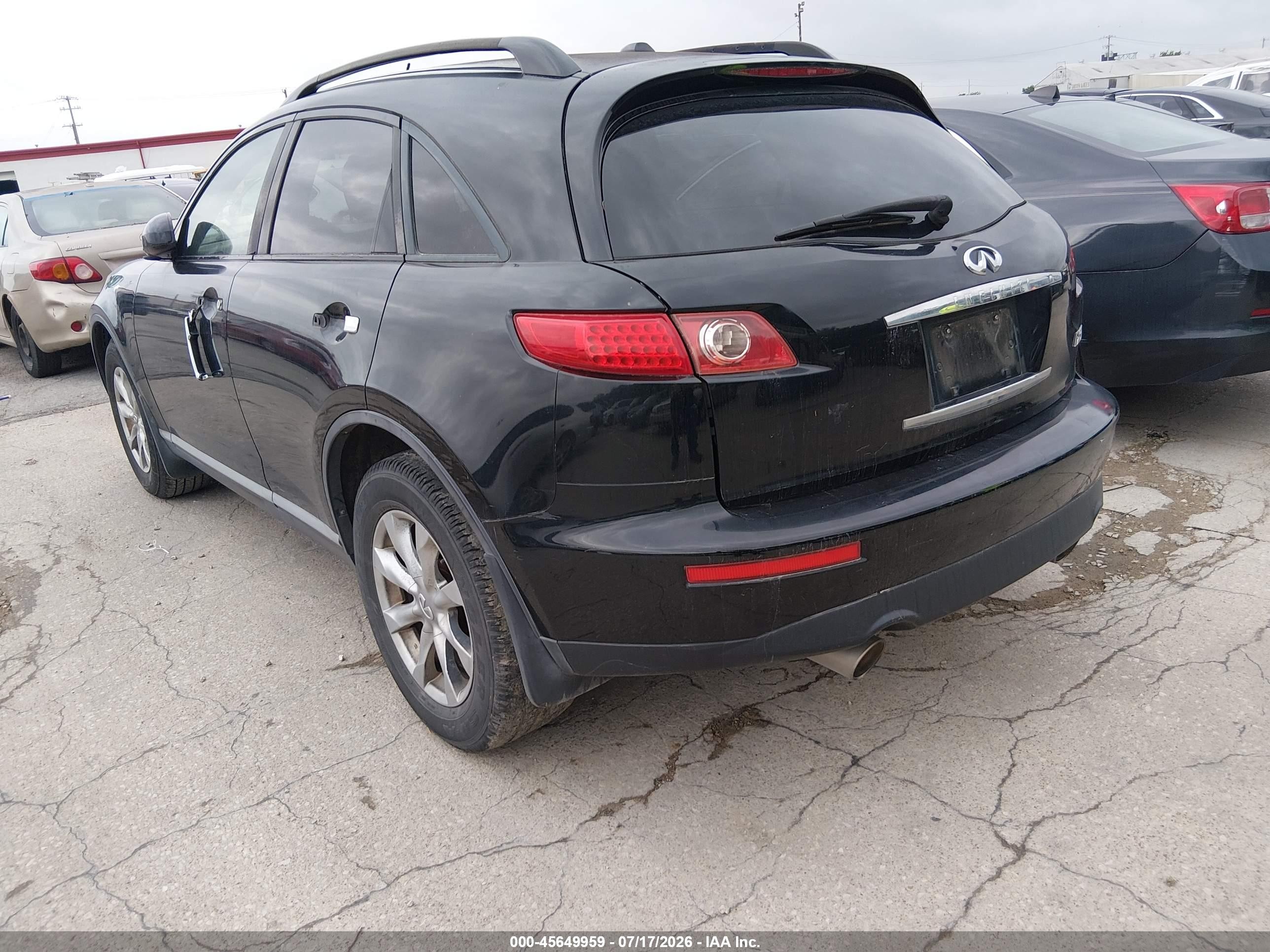 2008 Infiniti Fx35 Black vin: JNRAS08U98X102714