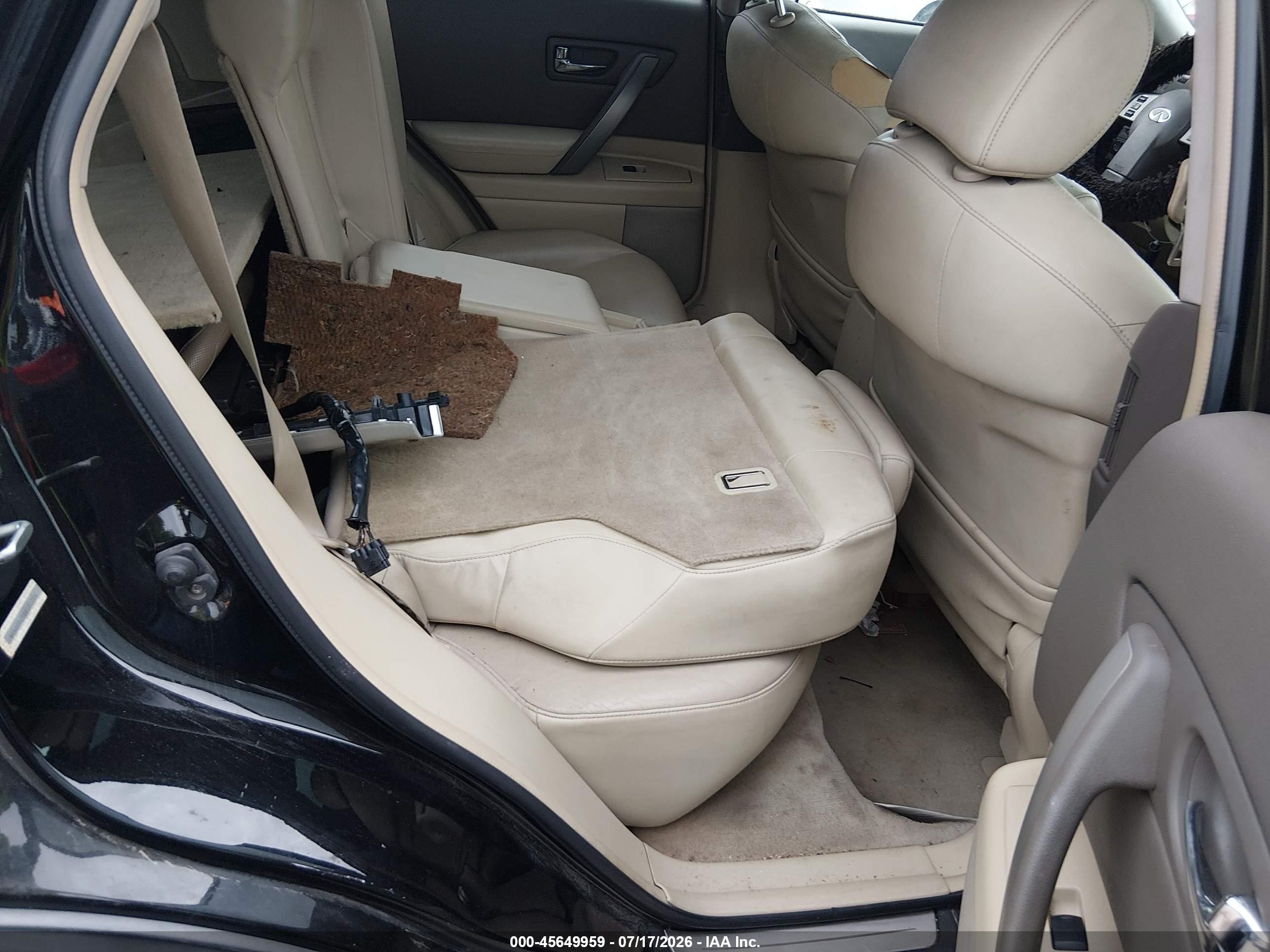 2008 Infiniti Fx35 Black vin: JNRAS08U98X102714