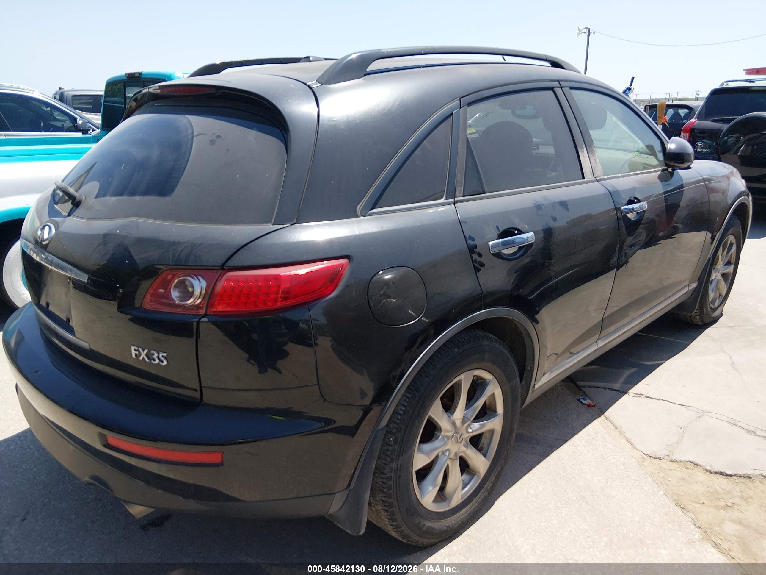 2008 Infiniti Fx35   Black vin: JNRAS08U98X102714