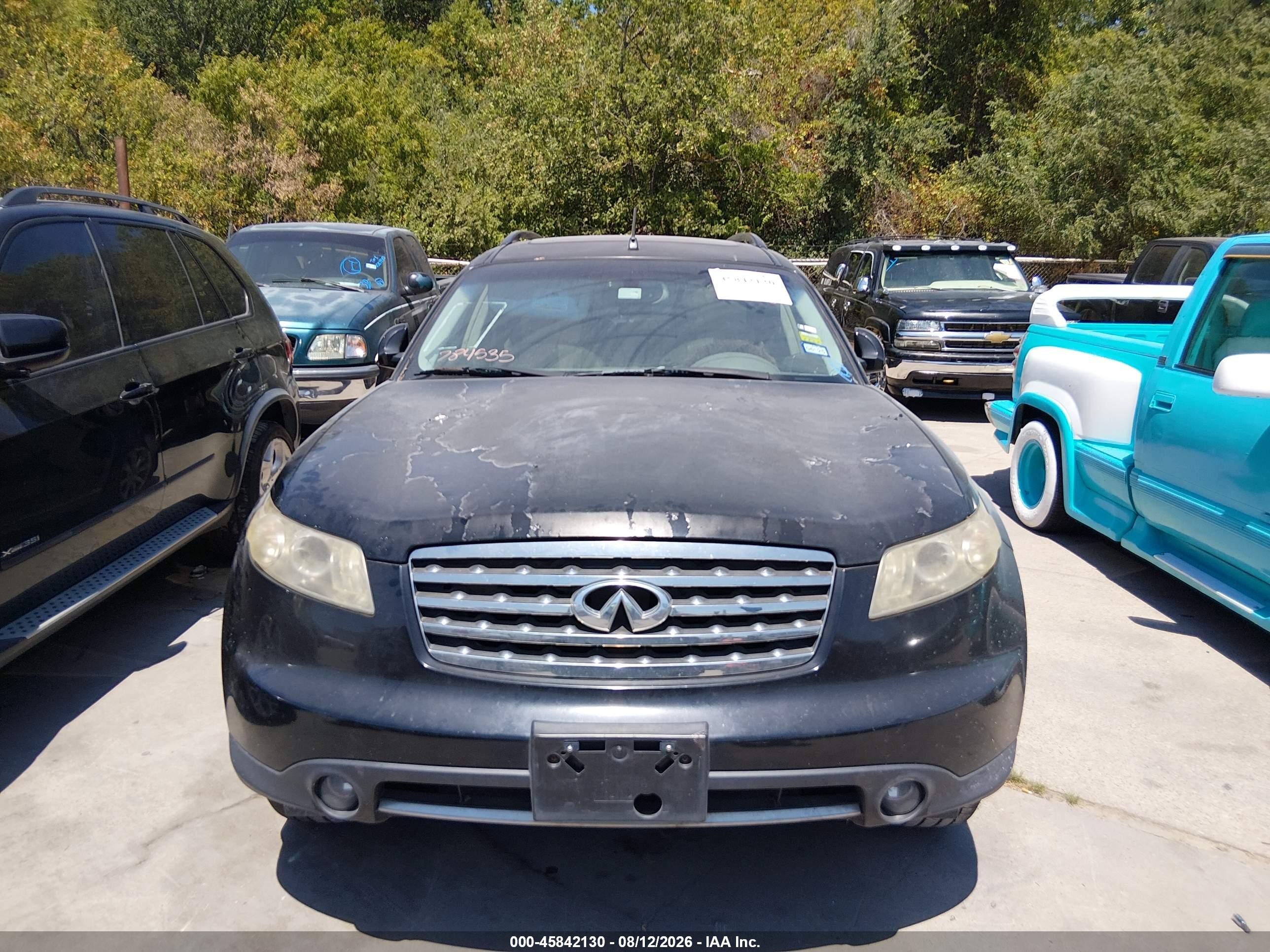2008 Infiniti Fx35   Black vin: JNRAS08U98X102714