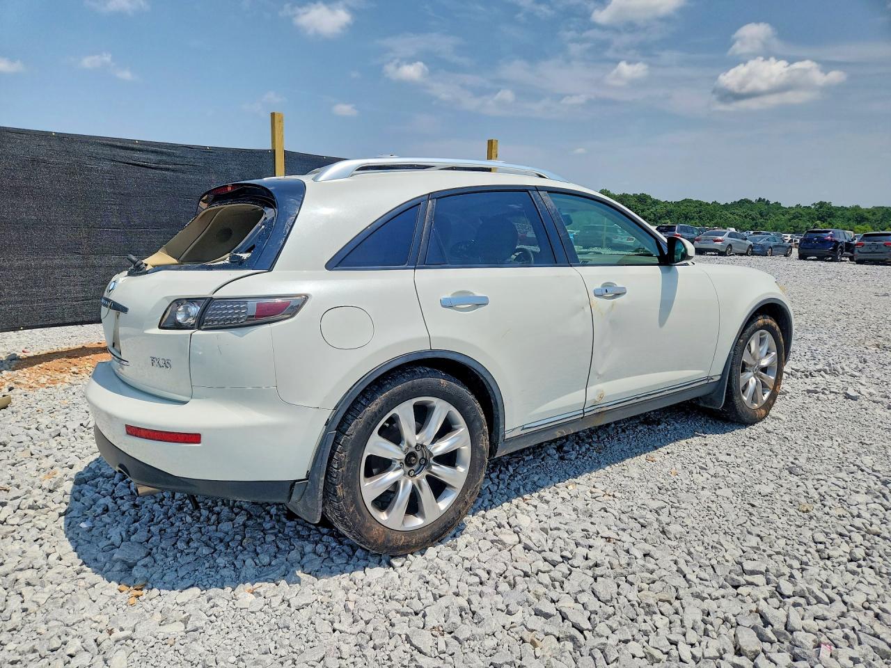 2008 Infiniti Fx35 Base White vin: JNRAS08U98X103118