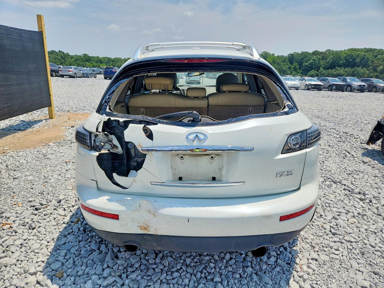 2008 Infiniti Fx35 Base White vin: JNRAS08U98X103118