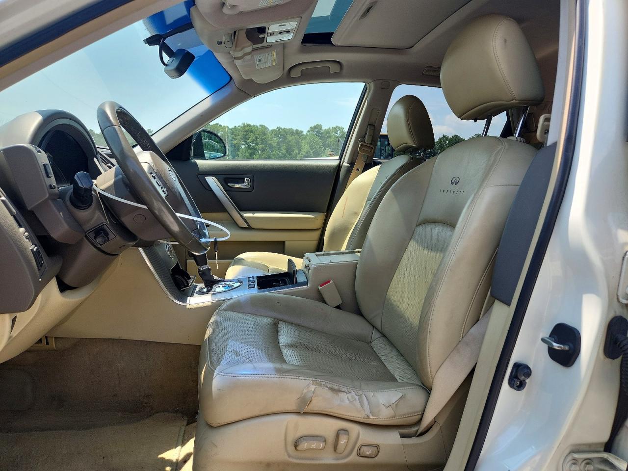 2008 Infiniti Fx35 Base White vin: JNRAS08U98X103118