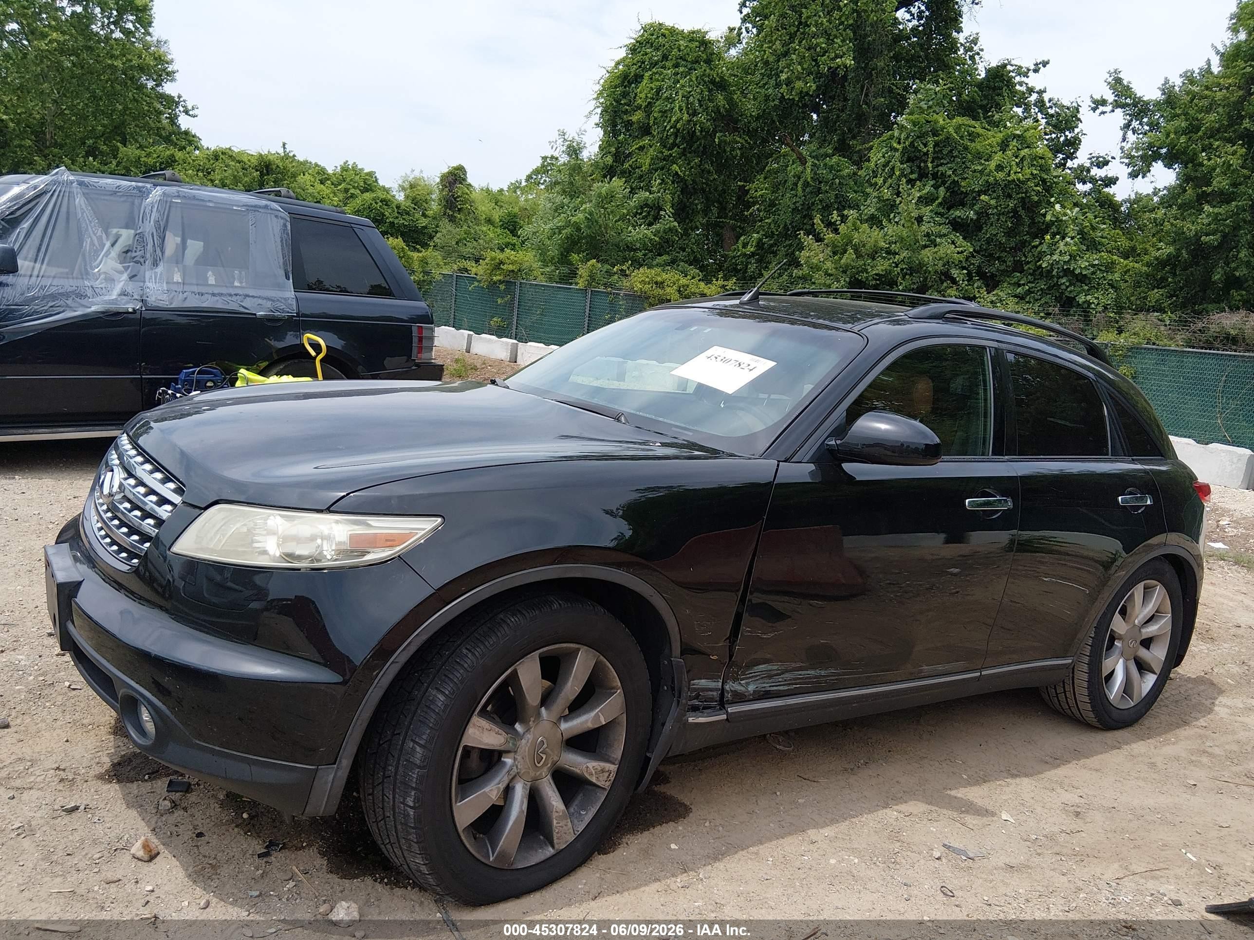 2003 Infiniti Fx35 Black vin: JNRAS08W03X208267