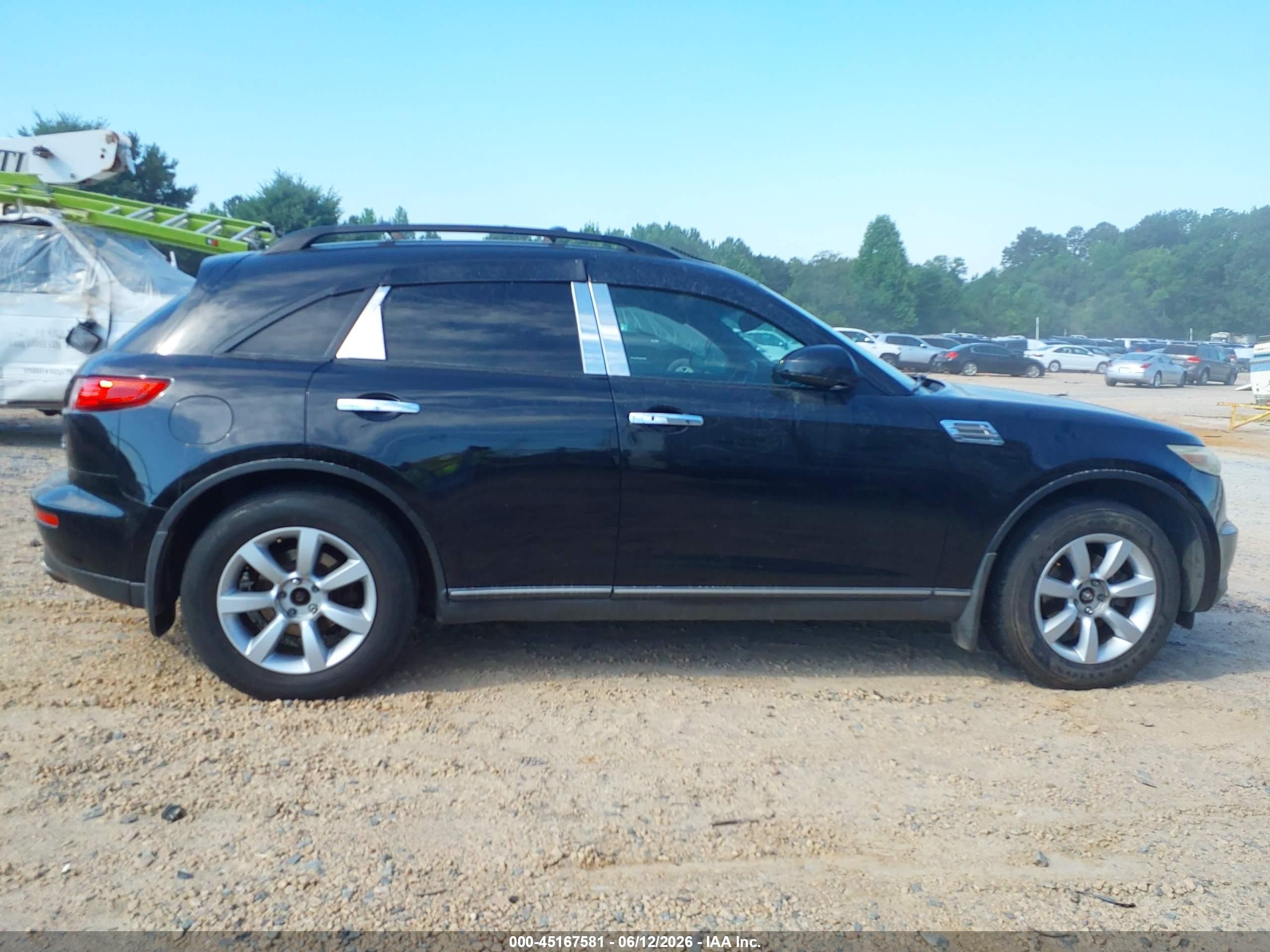 2005 Infiniti Fx35 Black vin: JNRAS08W05X217070