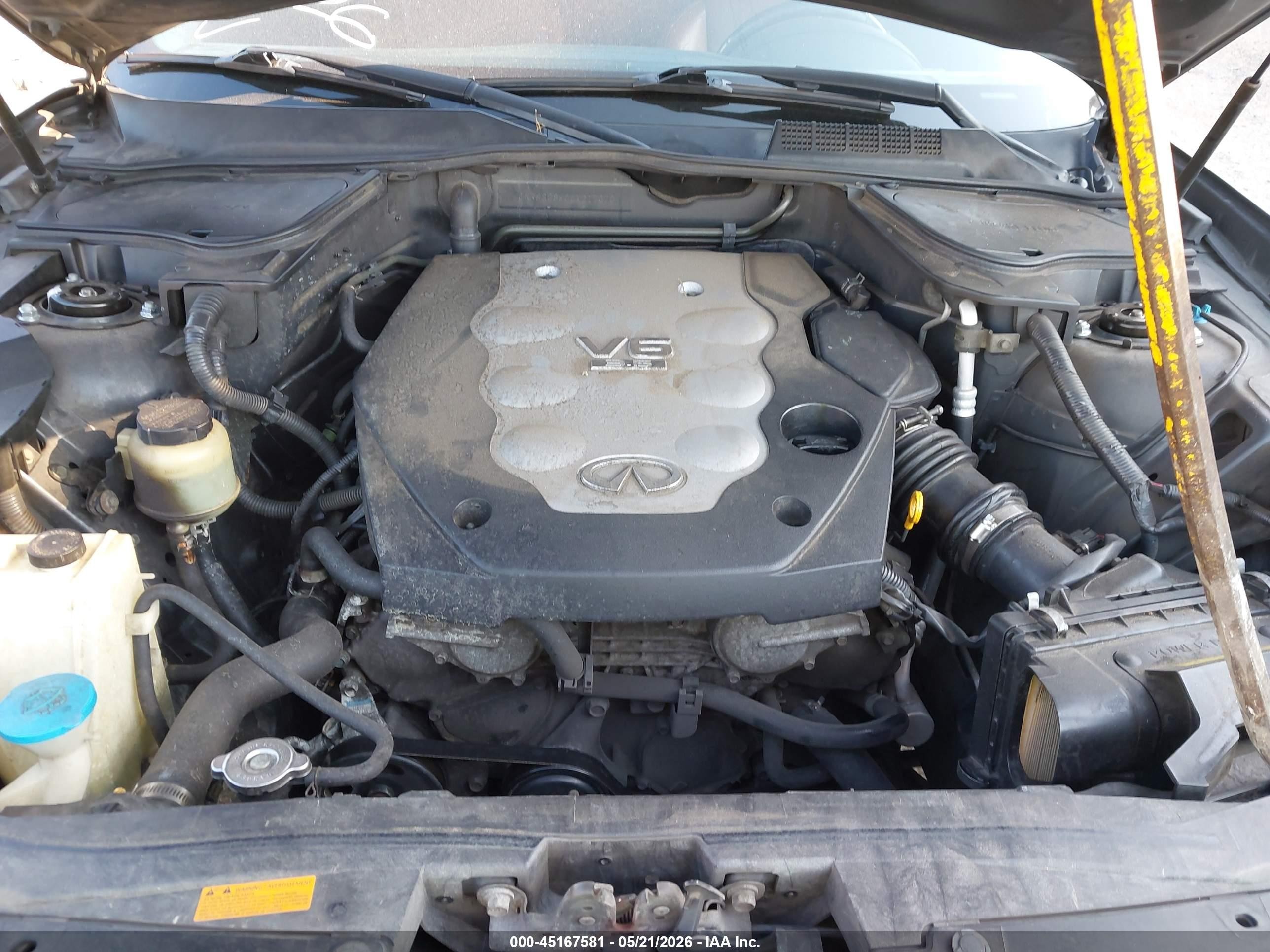 2005 Infiniti Fx35 Black vin: JNRAS08W05X217070
