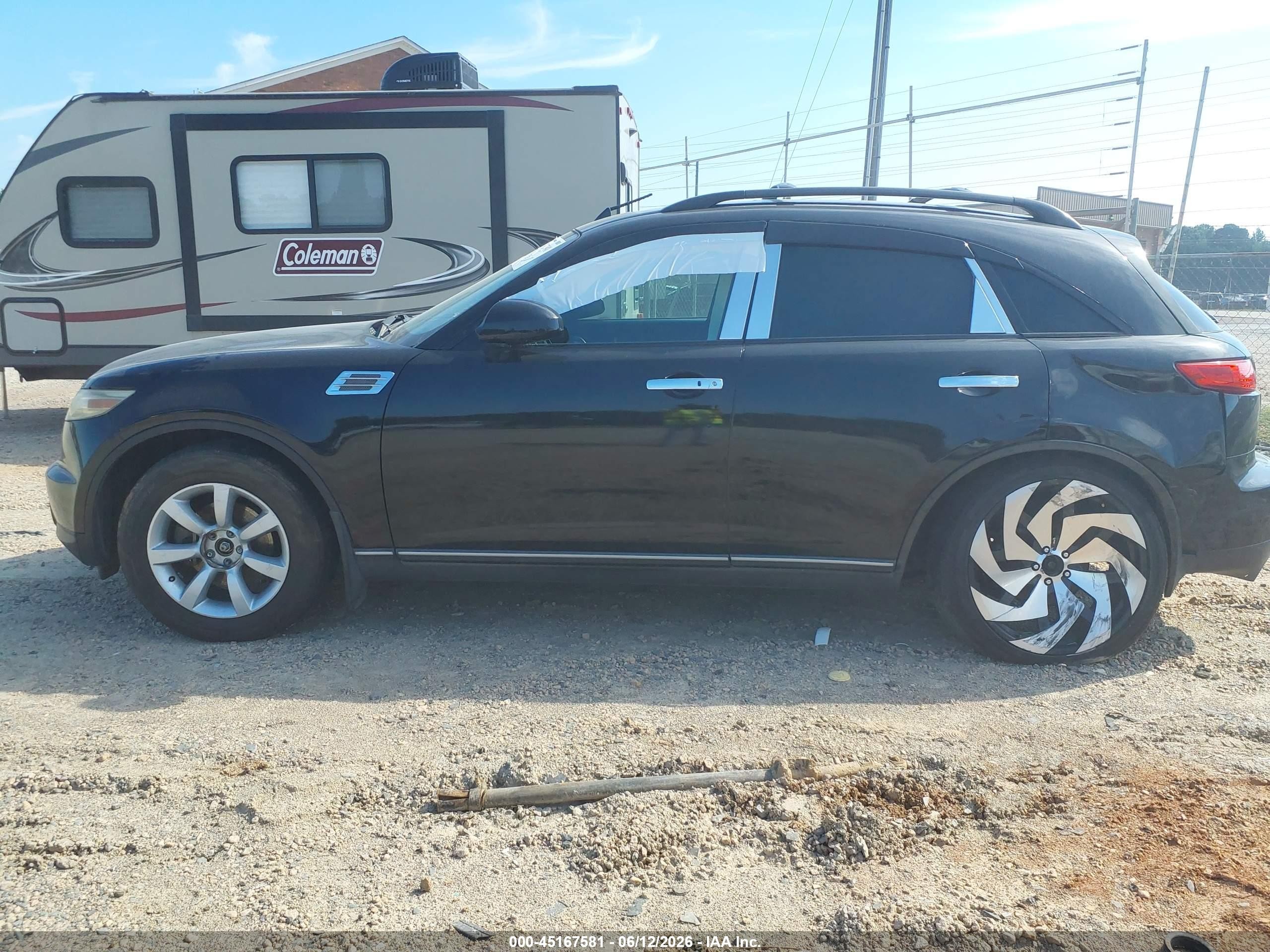 2005 Infiniti Fx35 Black vin: JNRAS08W05X217070