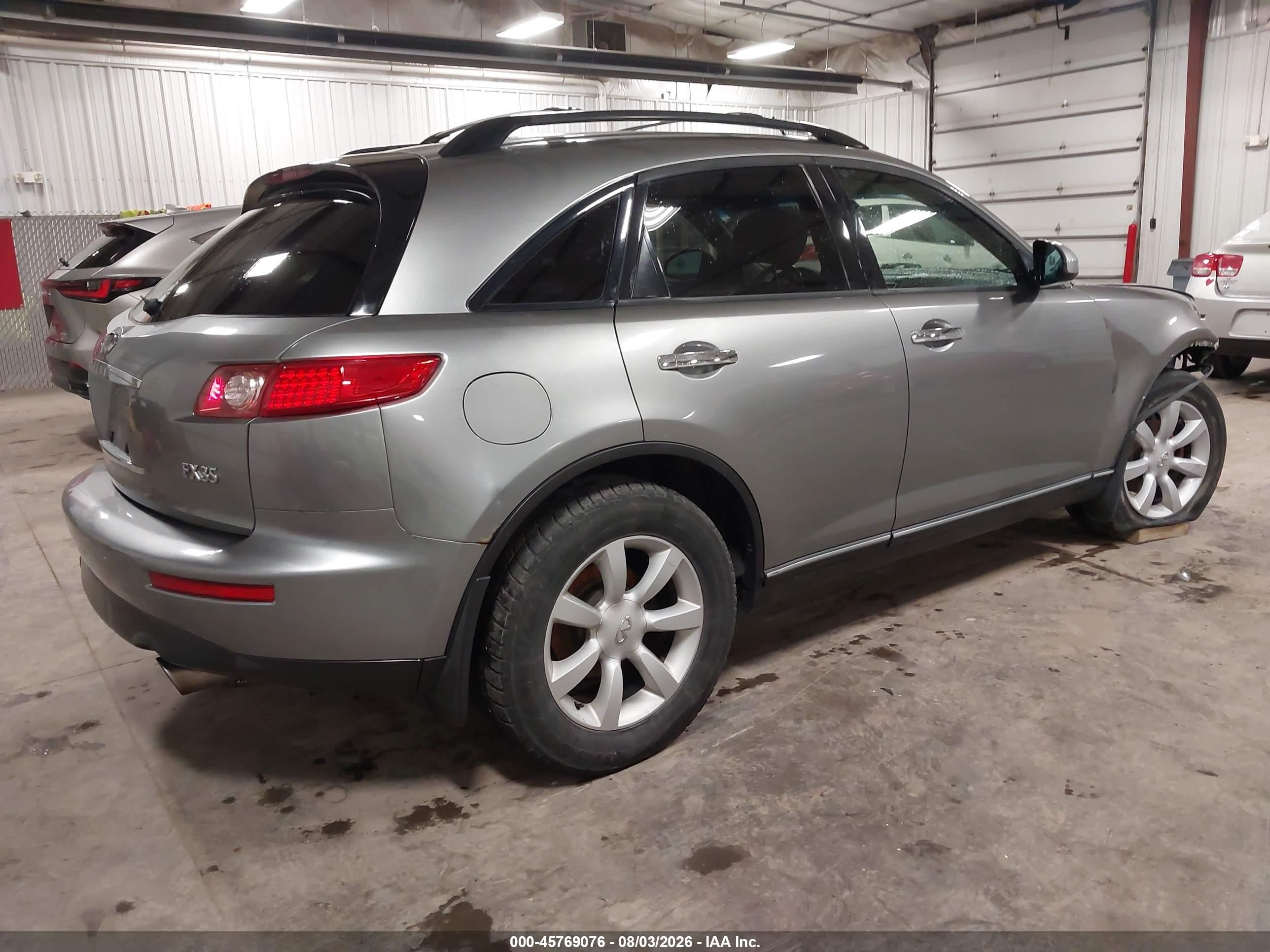 2005 Infiniti Fx35   Silver vin: JNRAS08W05X218686